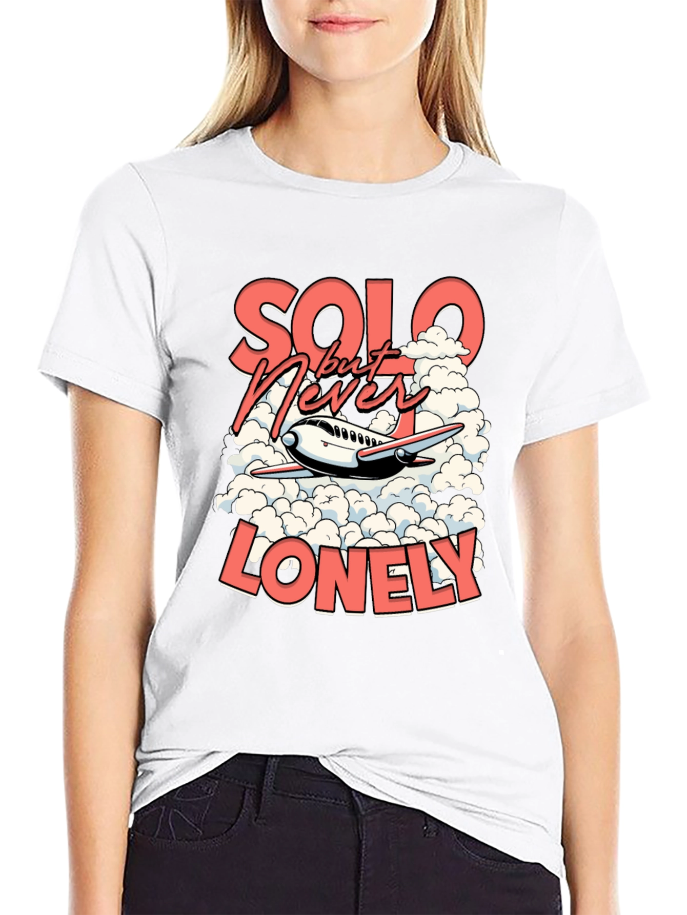 Solo But Never Lonely Graphic T-Shirt