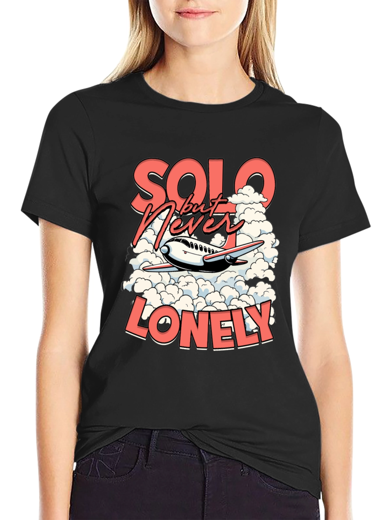 Solo But Never Lonely Graphic T-Shirt