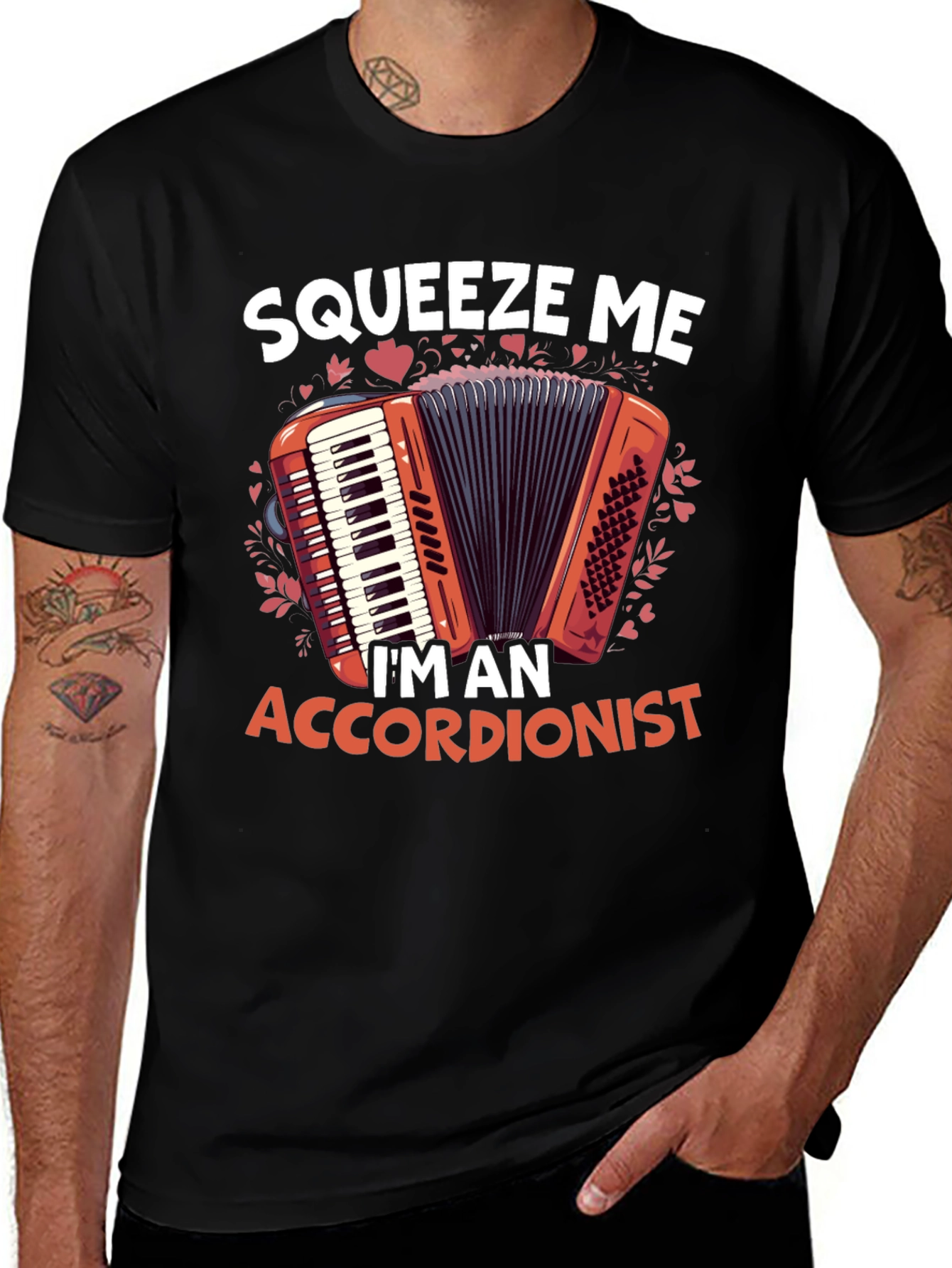 Squeeze Me Accordionist T-Shirt