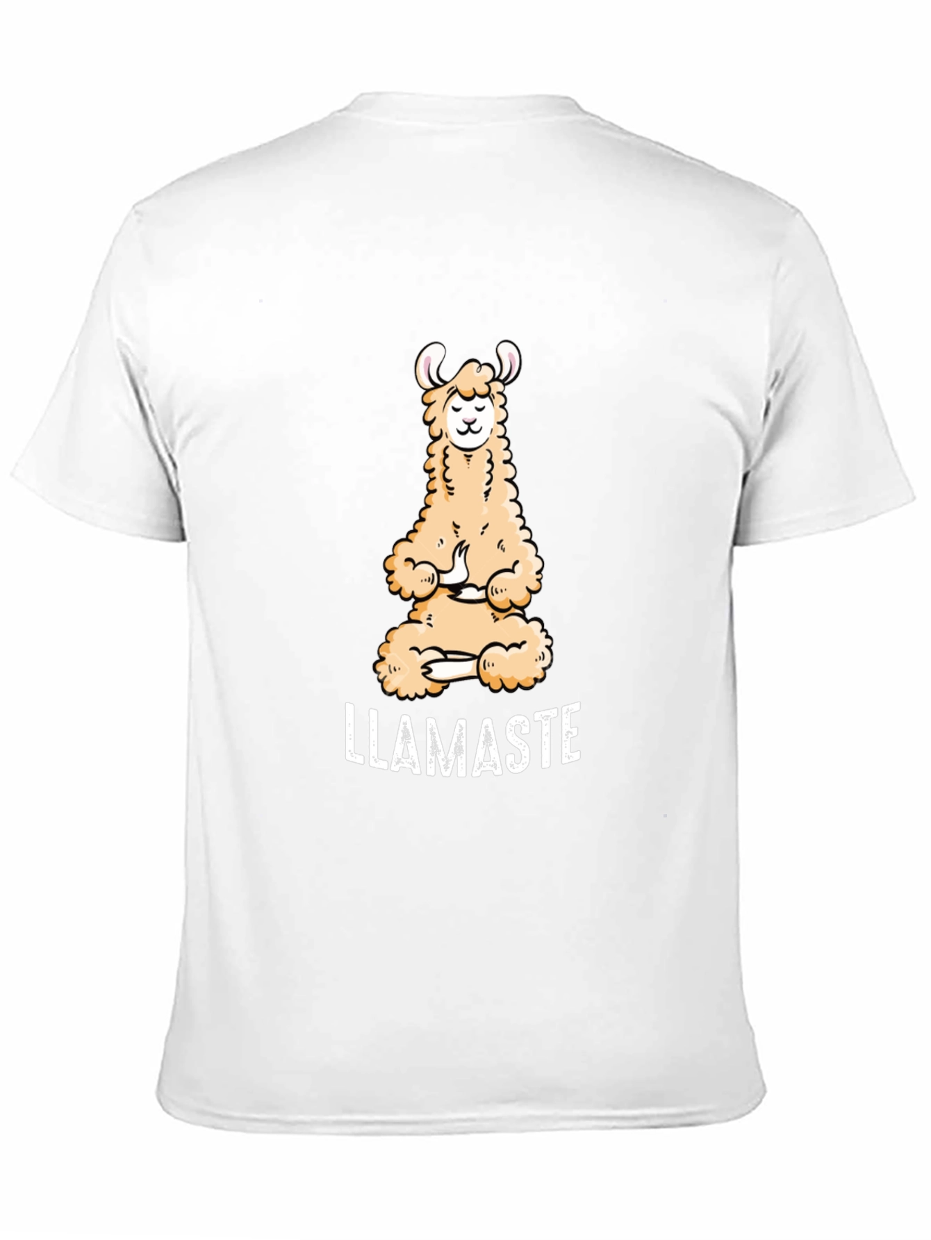 Llamaste T-Shirt: Meditating Llama Yoga Tee