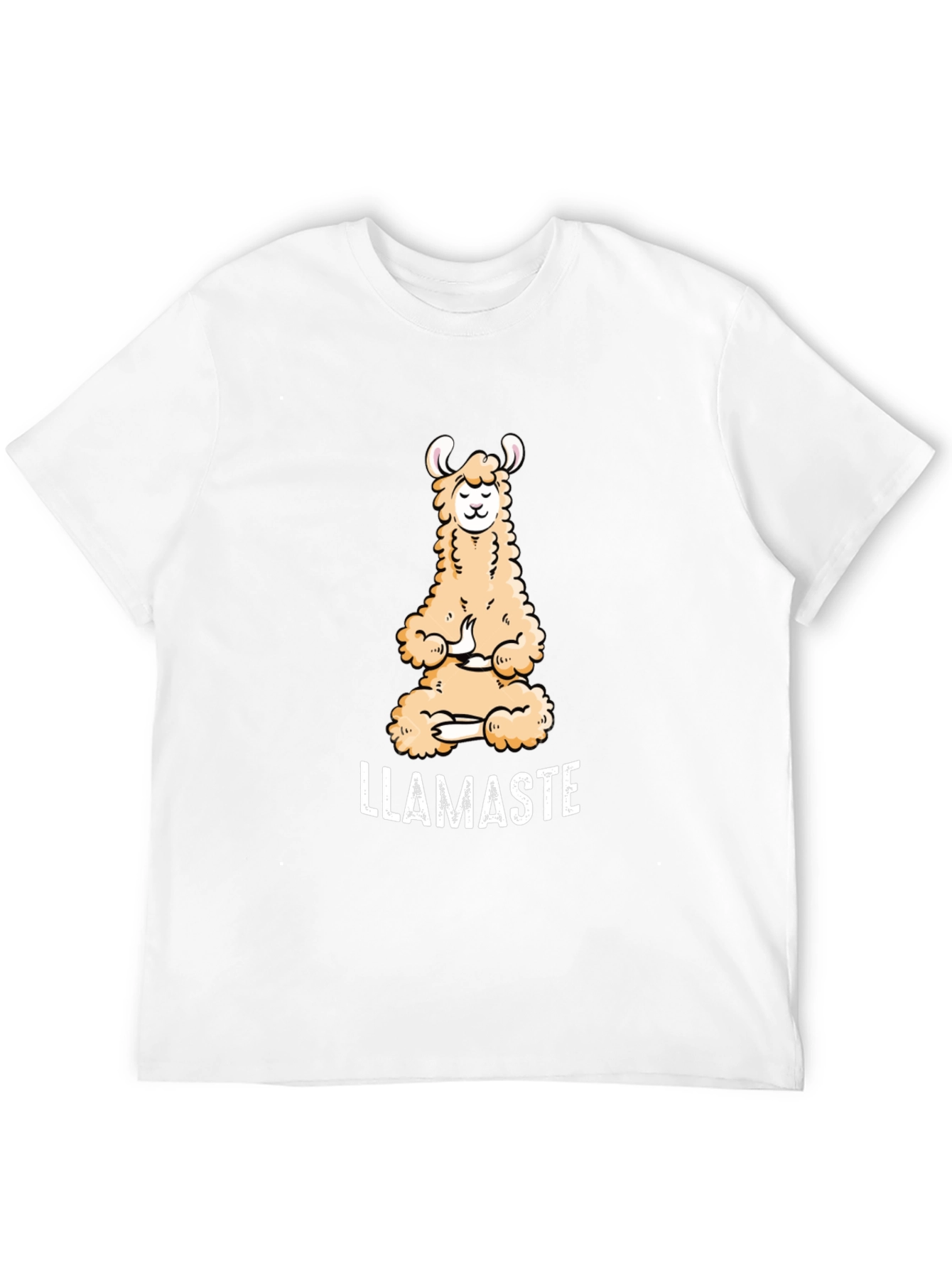 Llamaste T-Shirt: Meditating Llama Yoga Tee