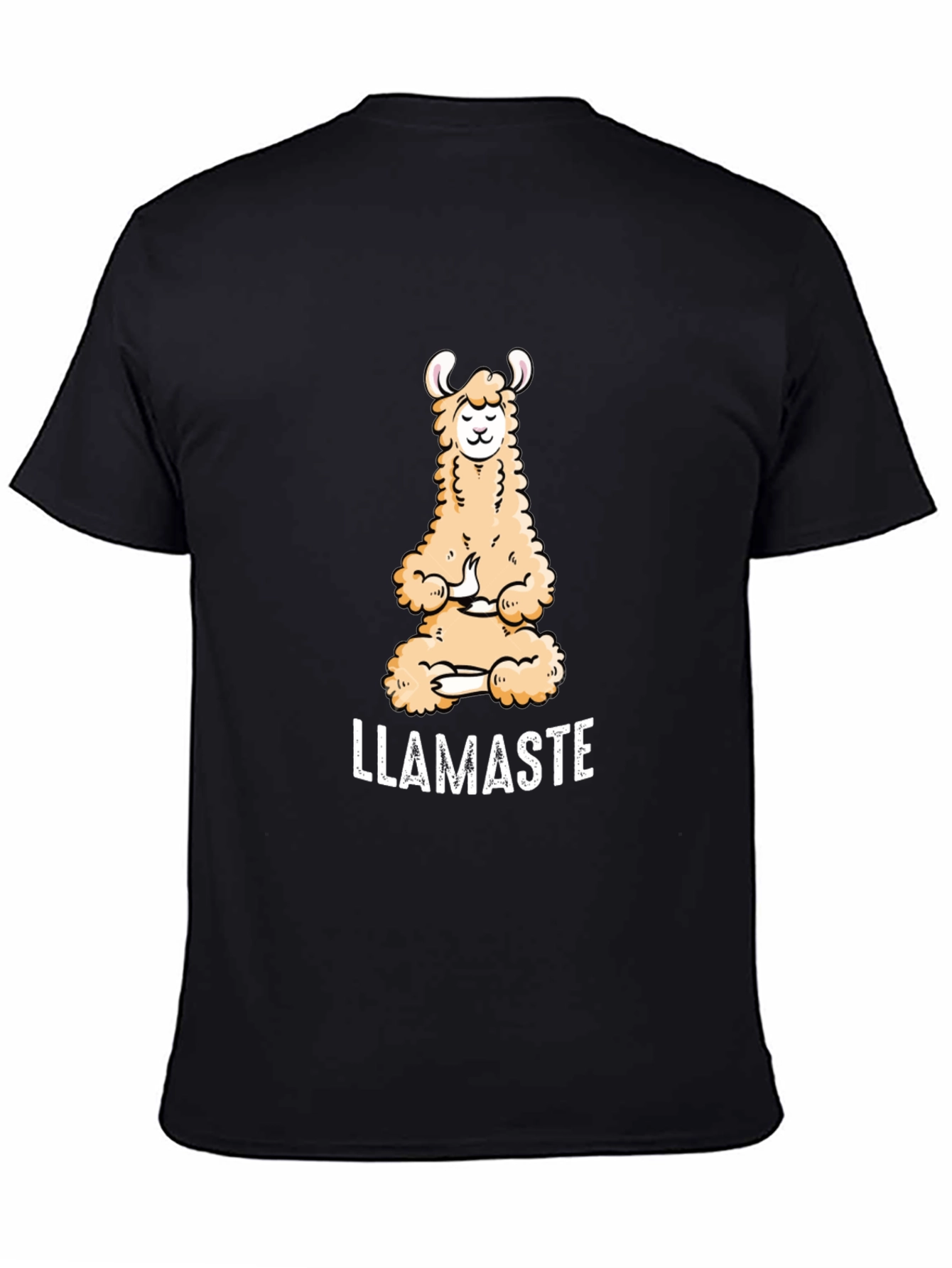 Llamaste T-Shirt: Meditating Llama Yoga Tee