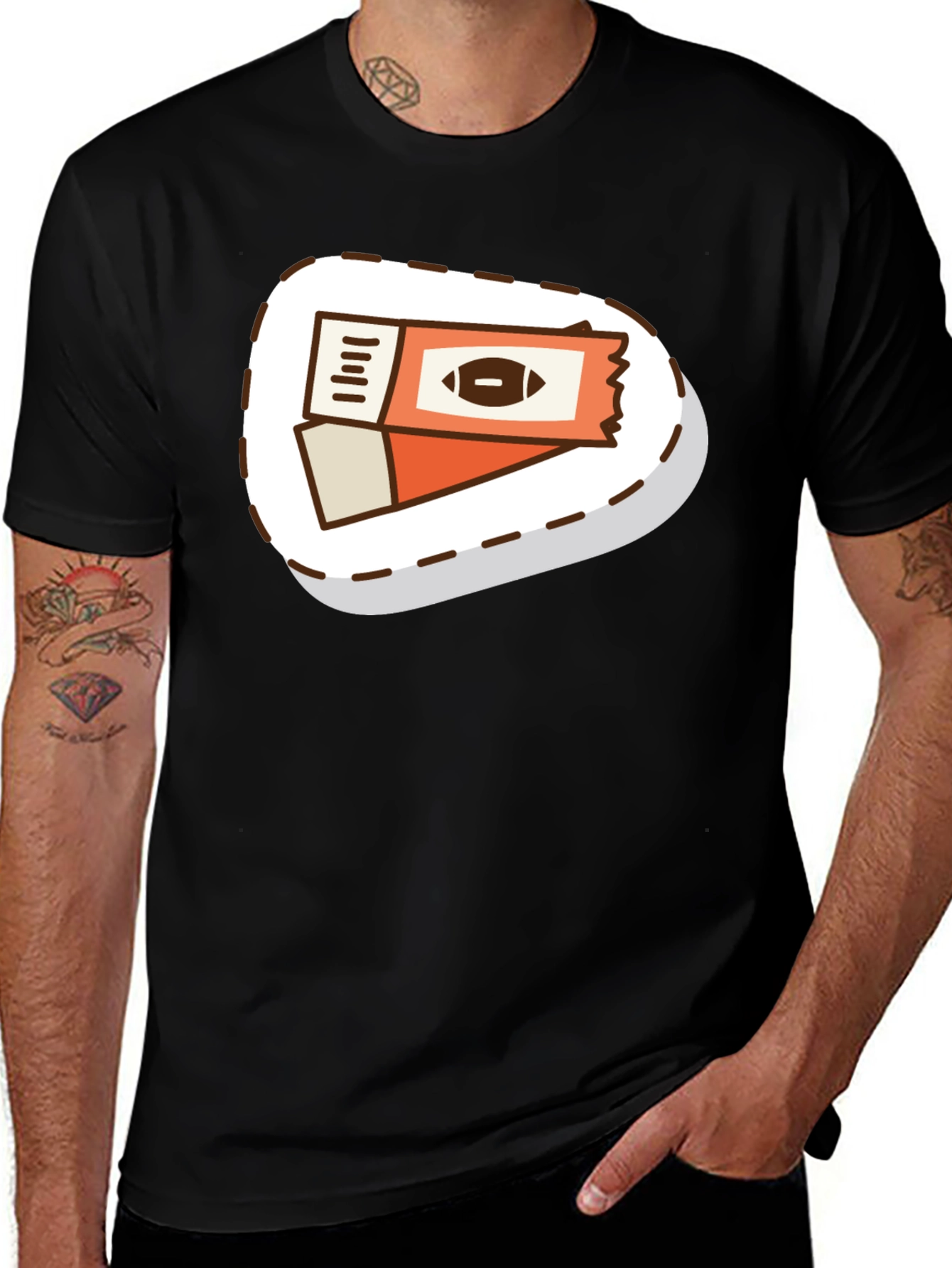 Football Ticket Graphic T-Shirt