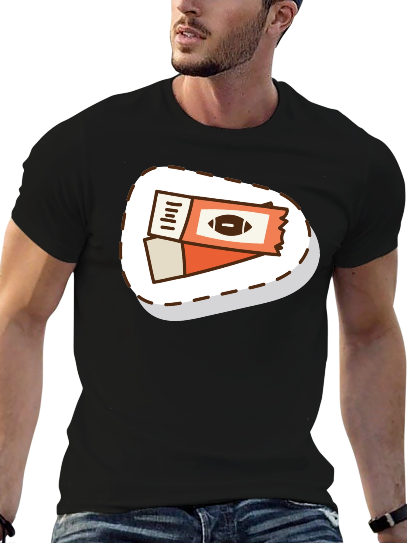 Football Ticket Graphic T-Shirt