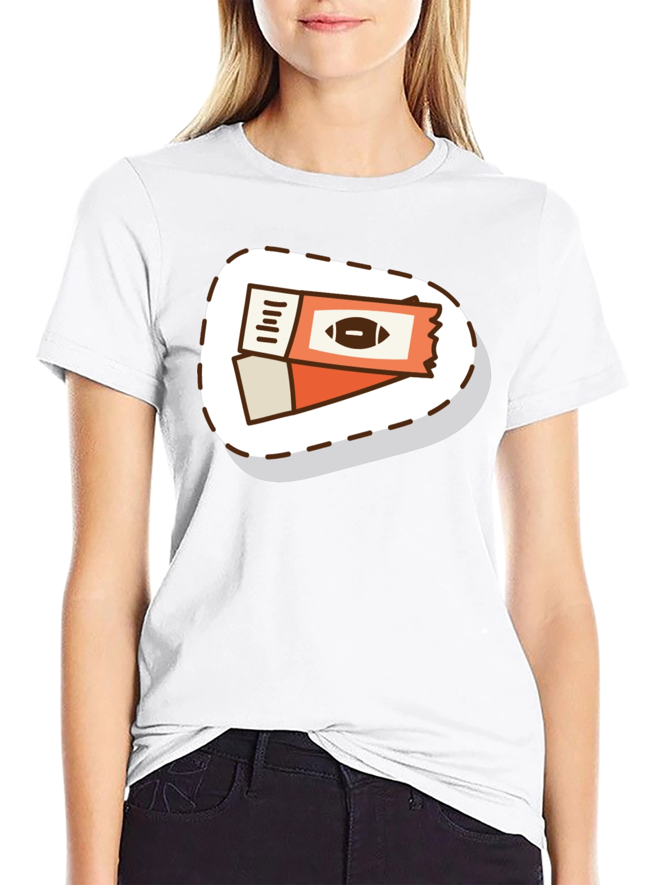 Football Ticket Graphic T-Shirt