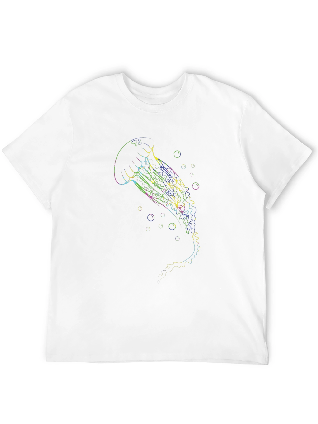 Rainbow Jellyfish Graphic Print Tee