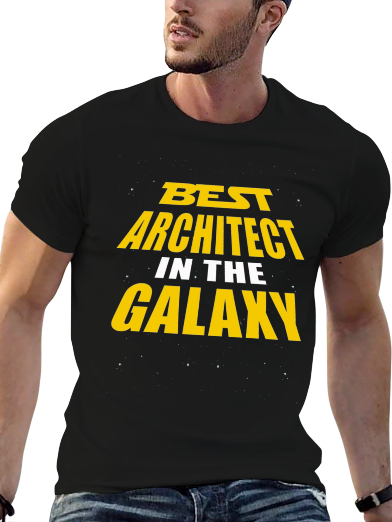 Best Architect in the Galaxy Black T-Shirt