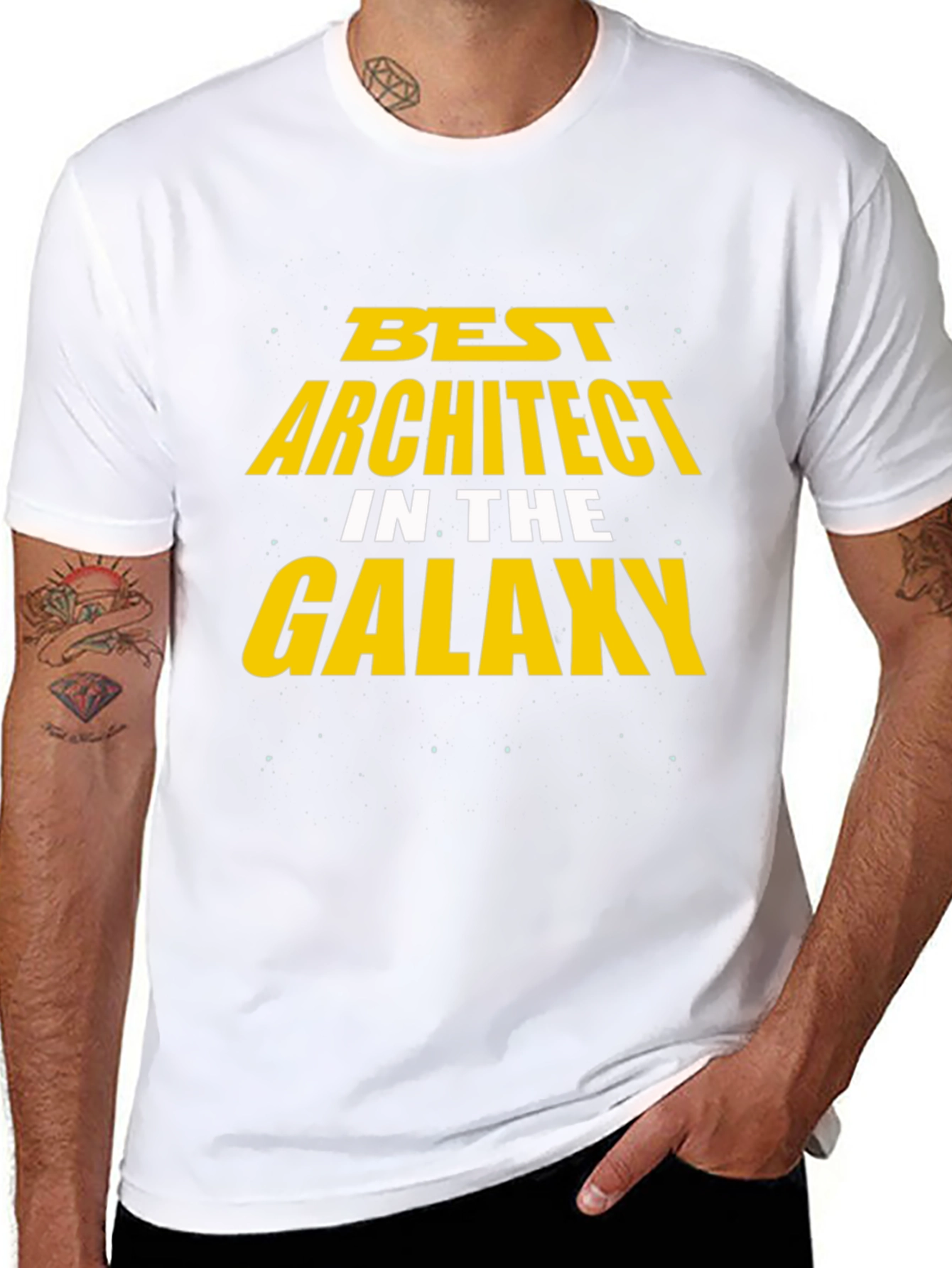 Best Architect in the Galaxy Black T-Shirt