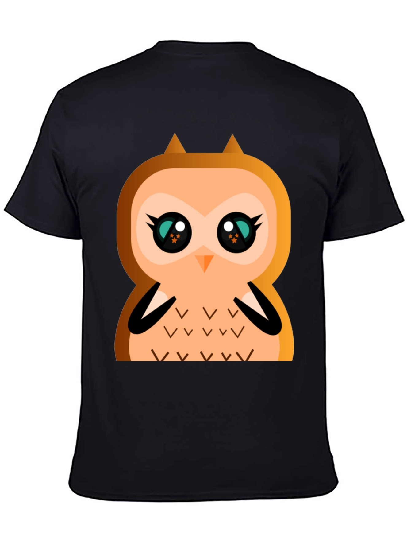 Cute Cartoon Owl Graphic T-Shirt