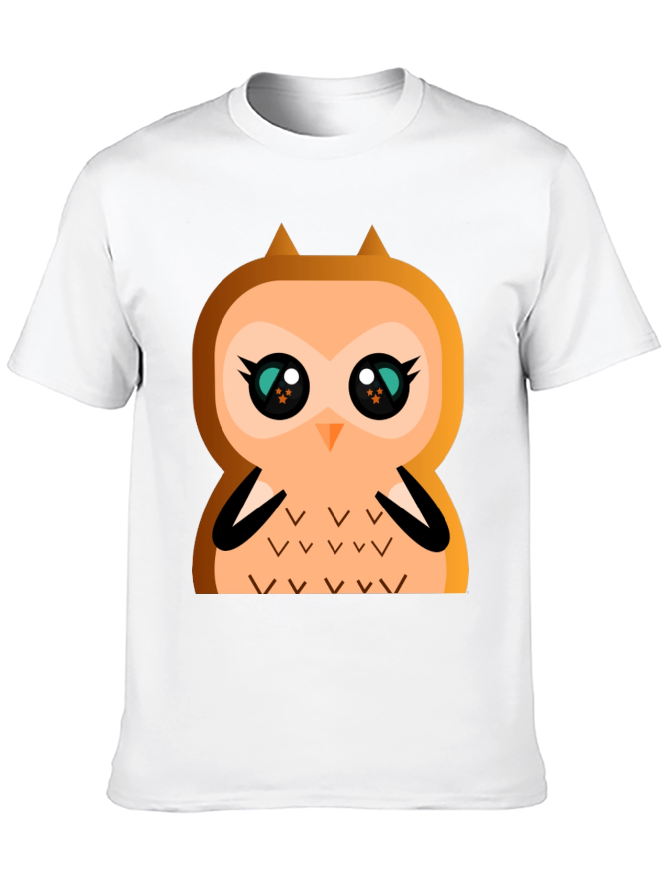 Cute Cartoon Owl Graphic T-Shirt