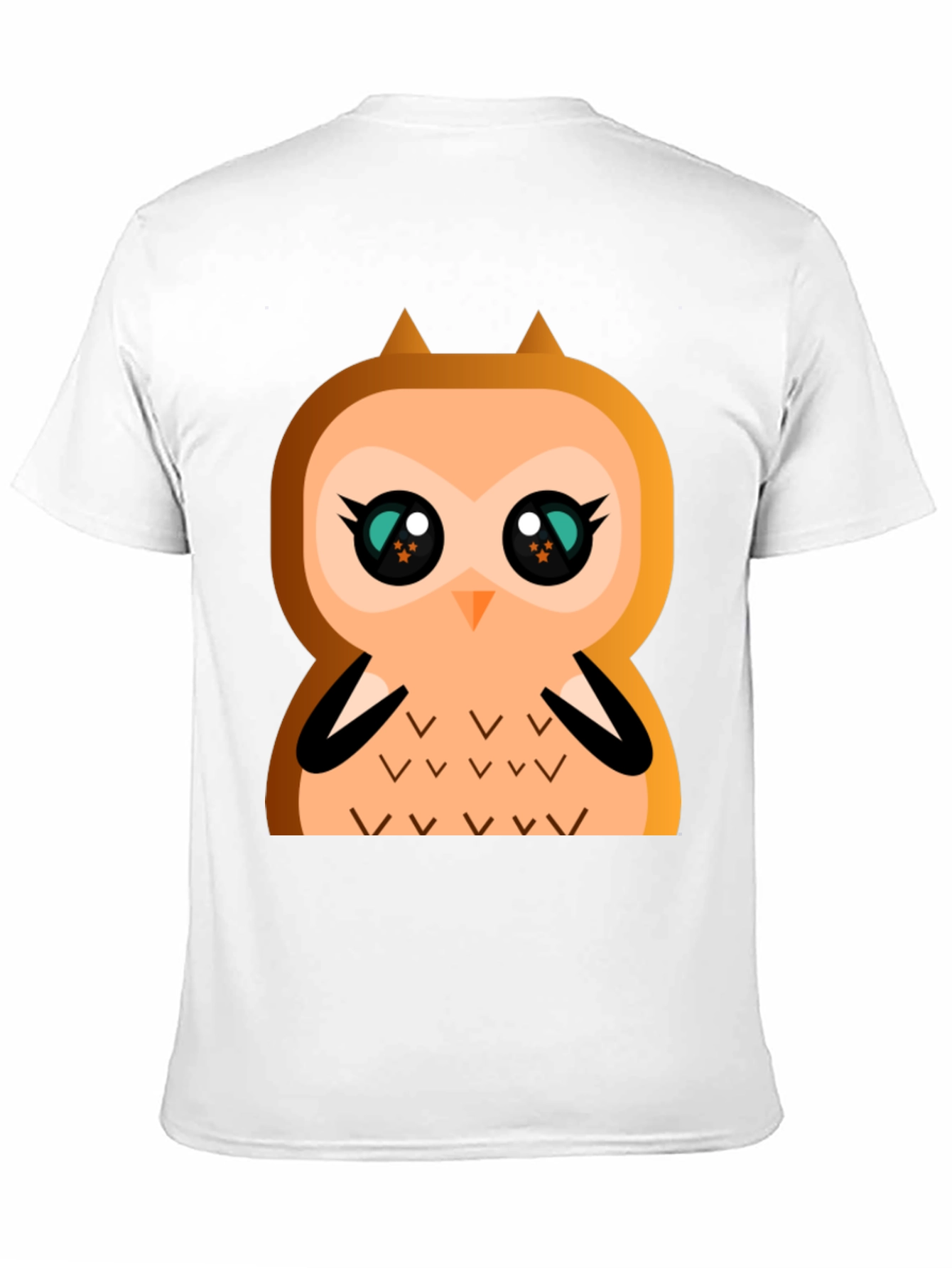 Cute Cartoon Owl Graphic T-Shirt