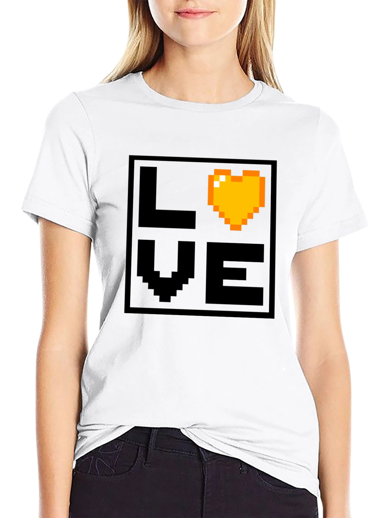 Pixel Love T-Shirt - Retro Gaming Style
