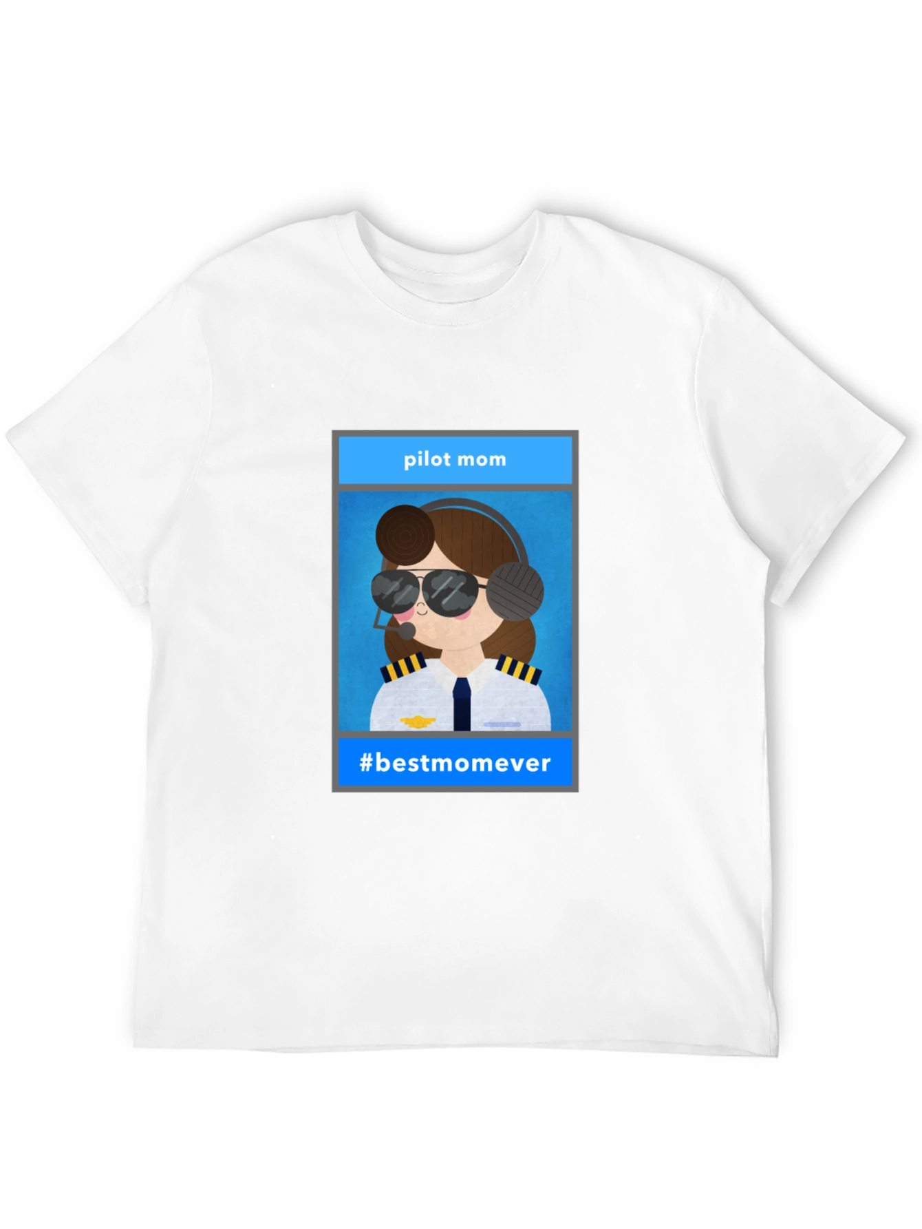 Pilot Mom Graphic Tee - #bestmomever