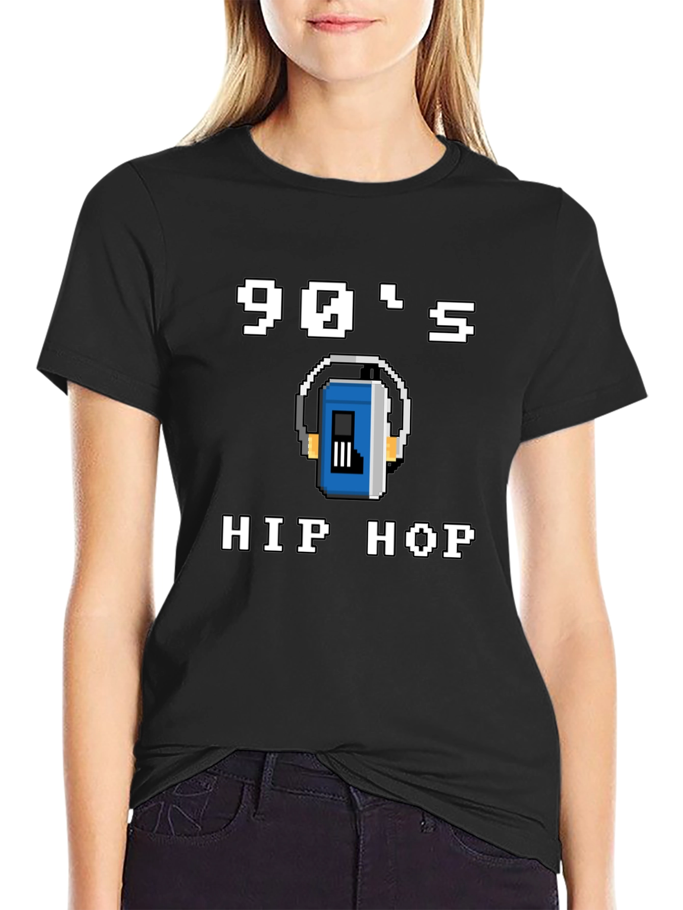 90s Hip Hop Retro Pixel T-Shirt