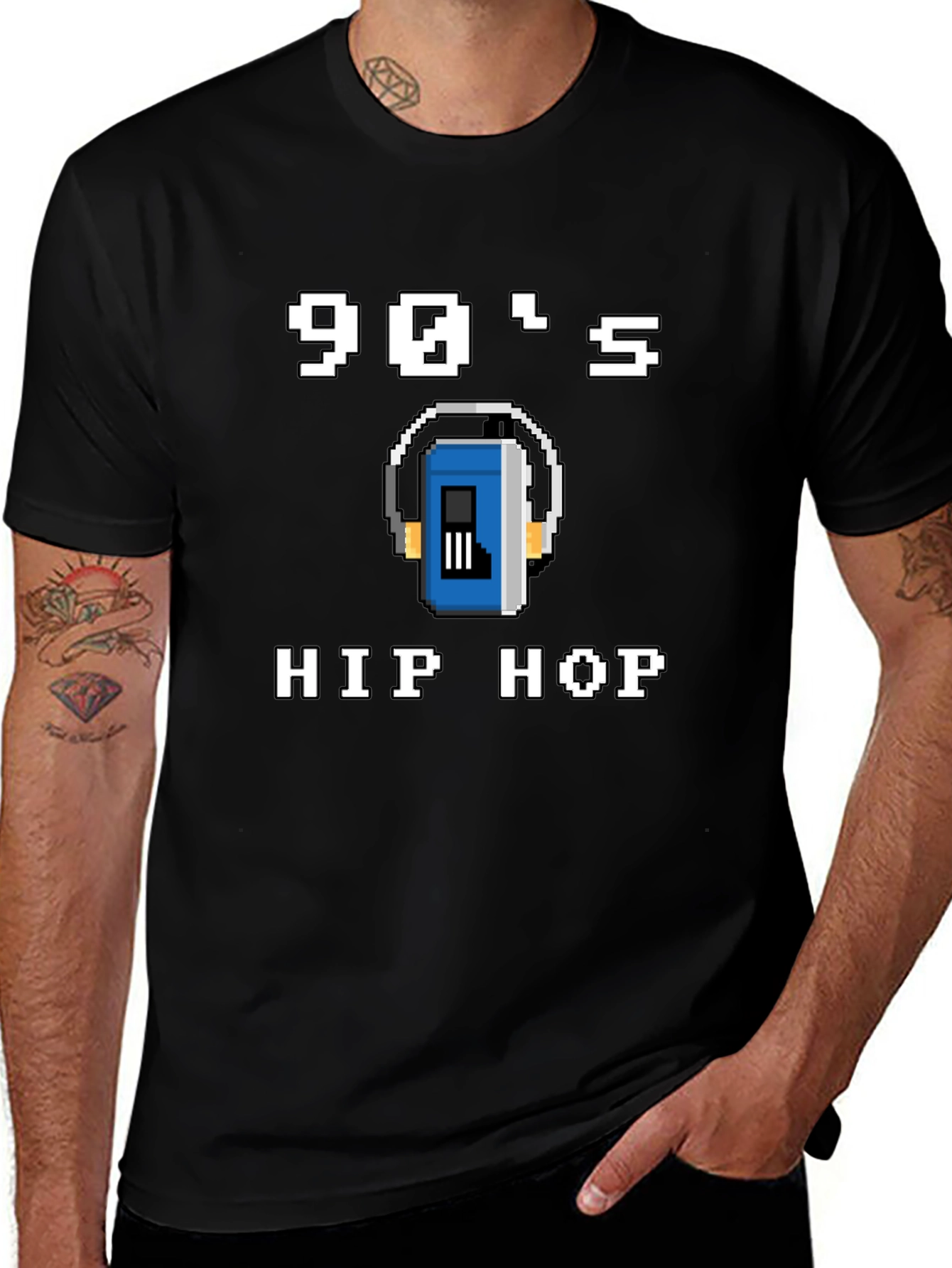 90s Hip Hop Retro Pixel T-Shirt