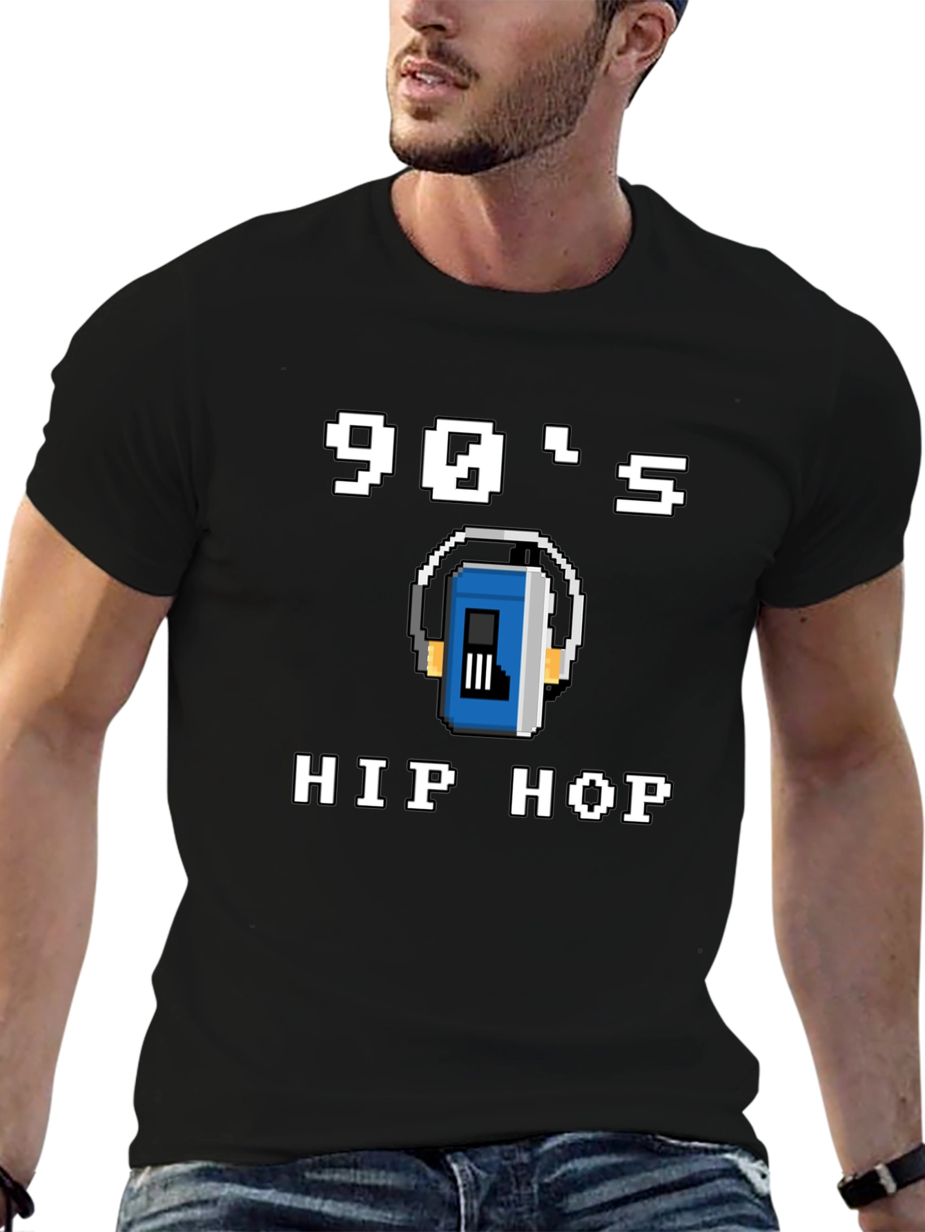 90s Hip Hop Retro Pixel T-Shirt
