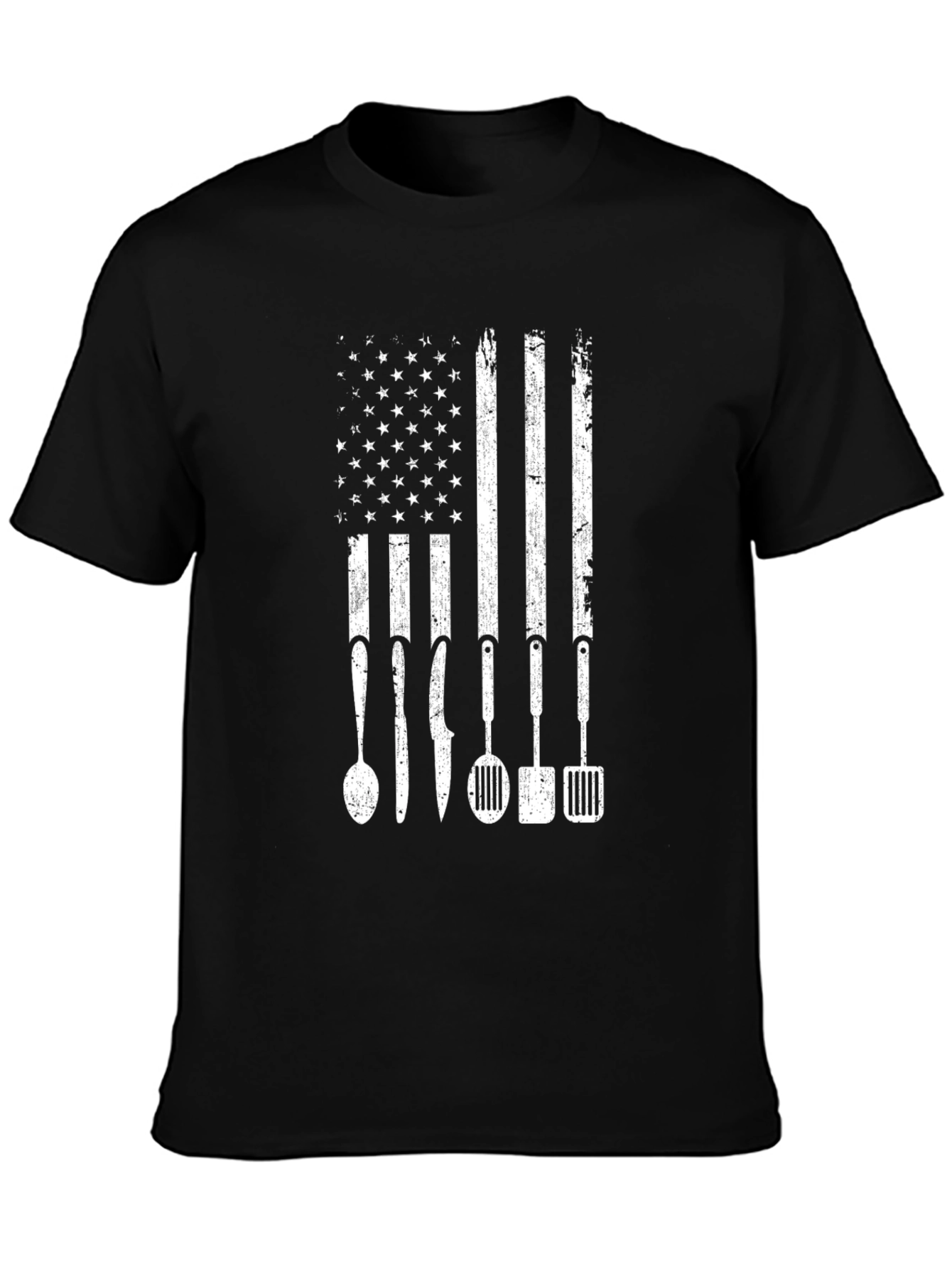 American Chef Flag T-Shirt - Patriotic Cookout Apparel