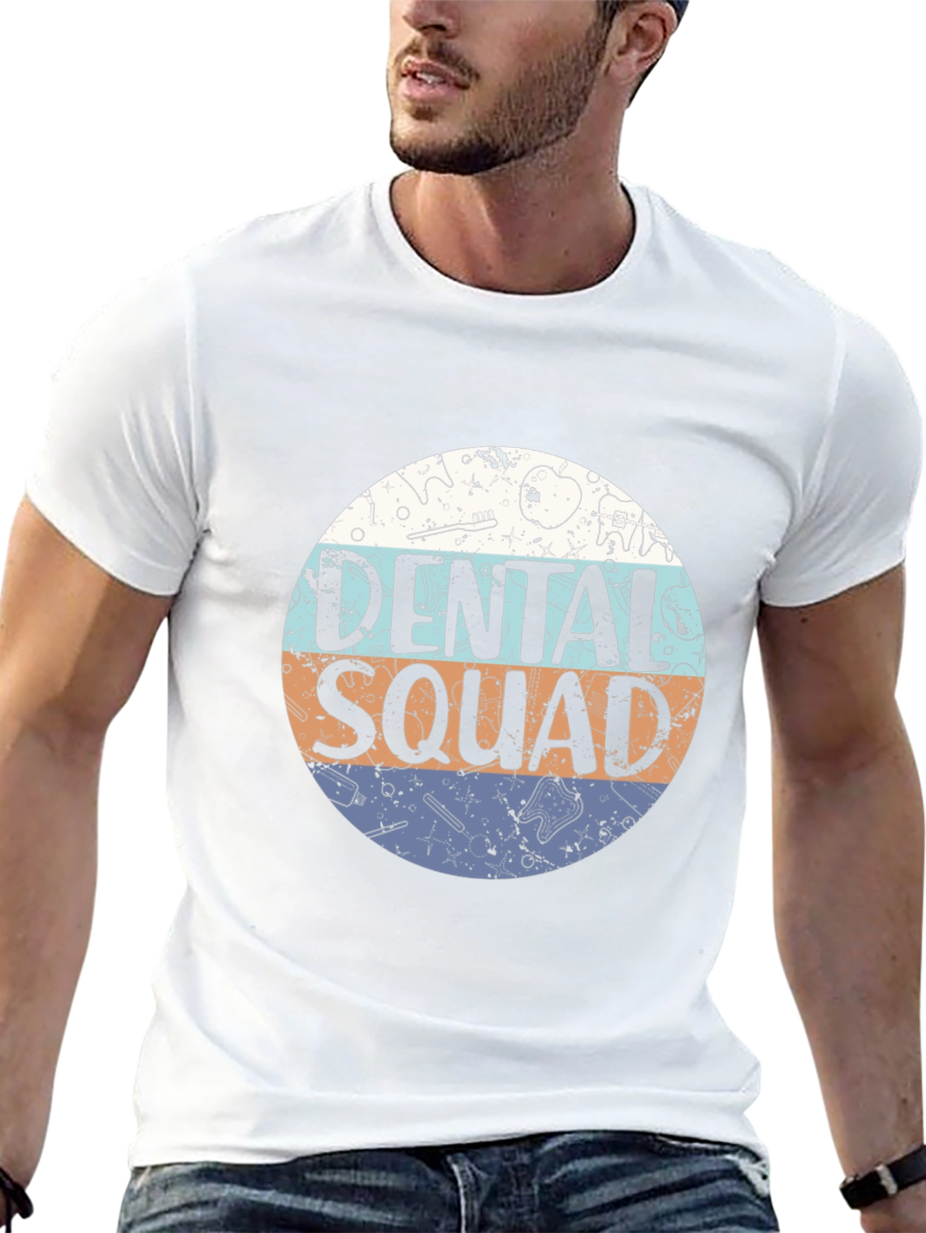 Dental Squad Graphic Tee - Black Cotton T-Shirt