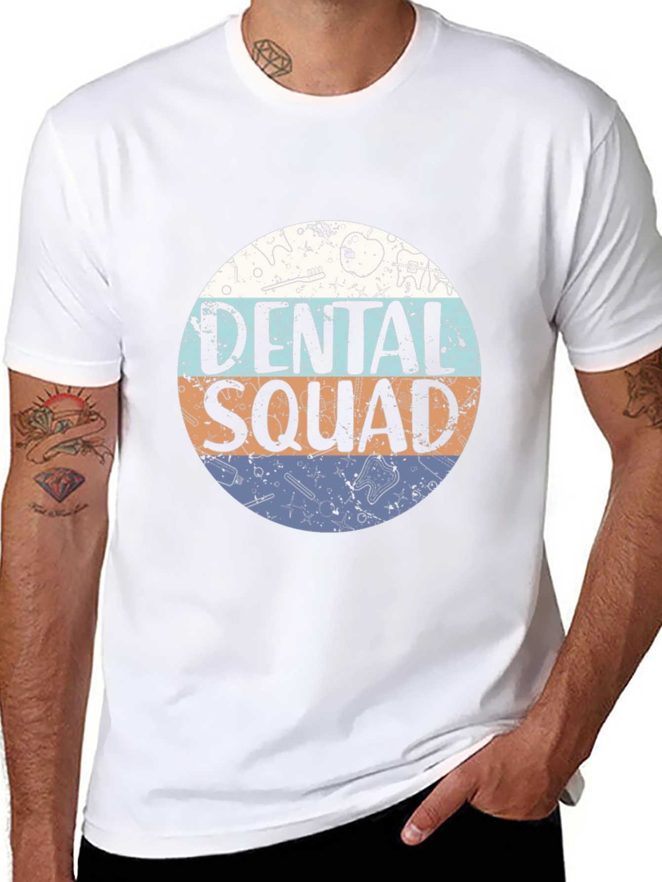 Dental Squad Graphic Tee - Black Cotton T-Shirt