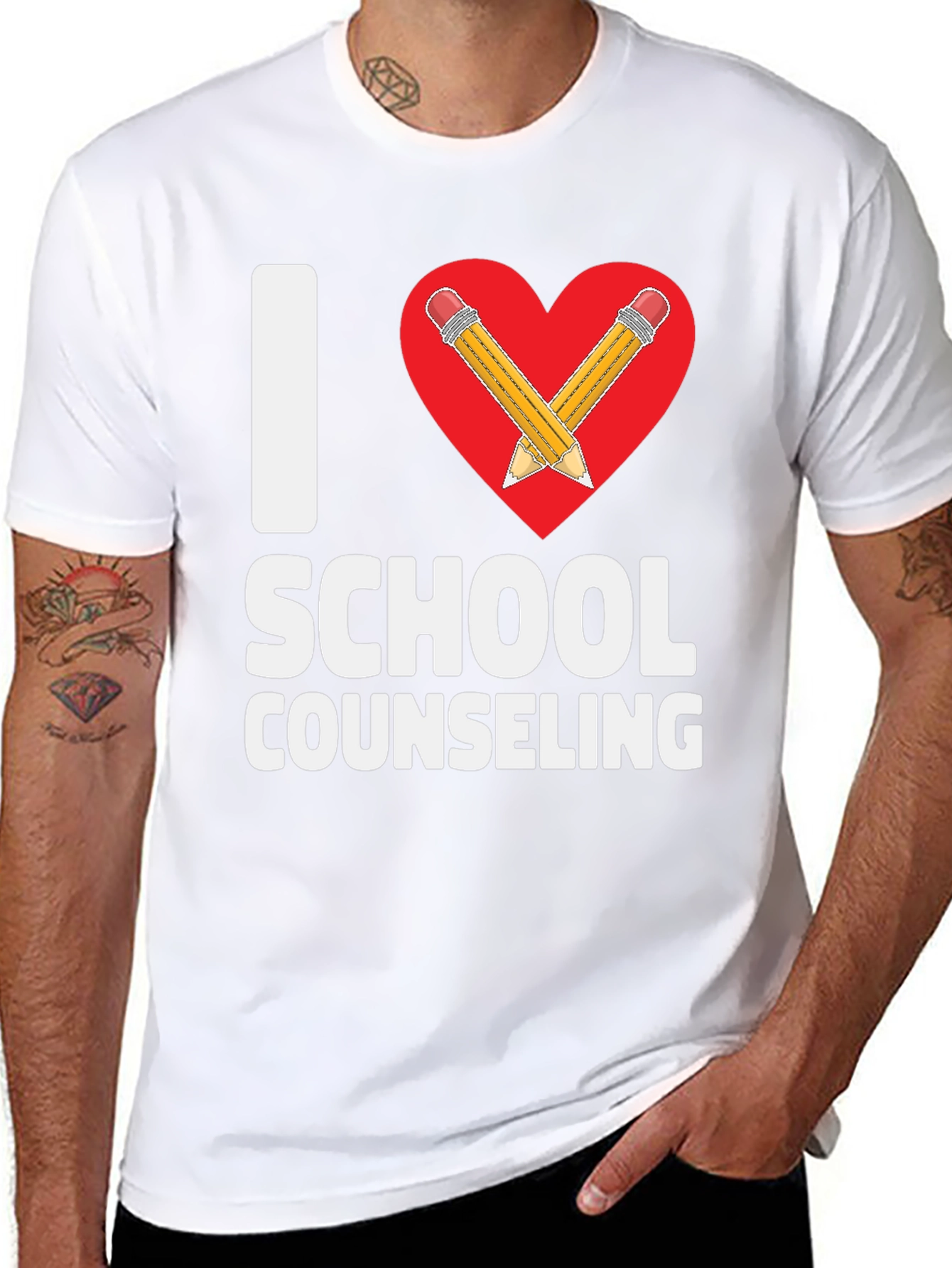 I Heart School Counseling T-Shirt