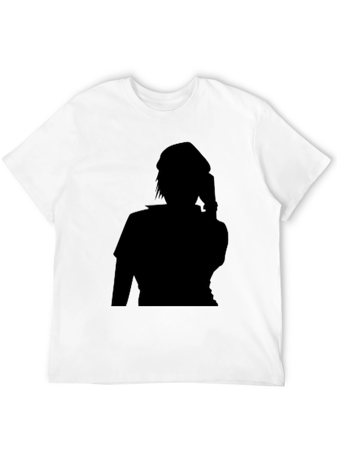 Stylish Black T-Shirt with Silhouette Graphic
