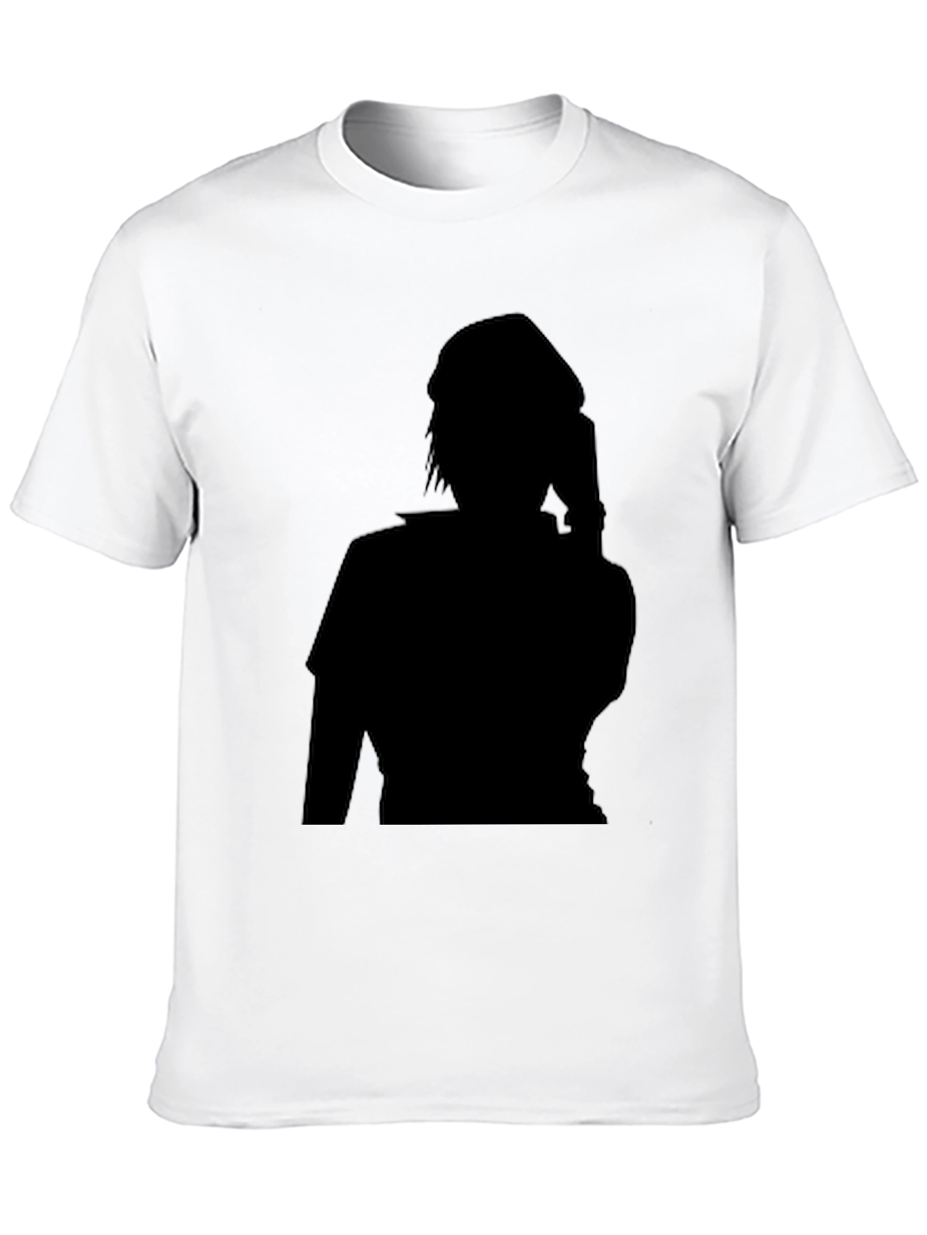 Stylish Black T-Shirt with Silhouette Graphic