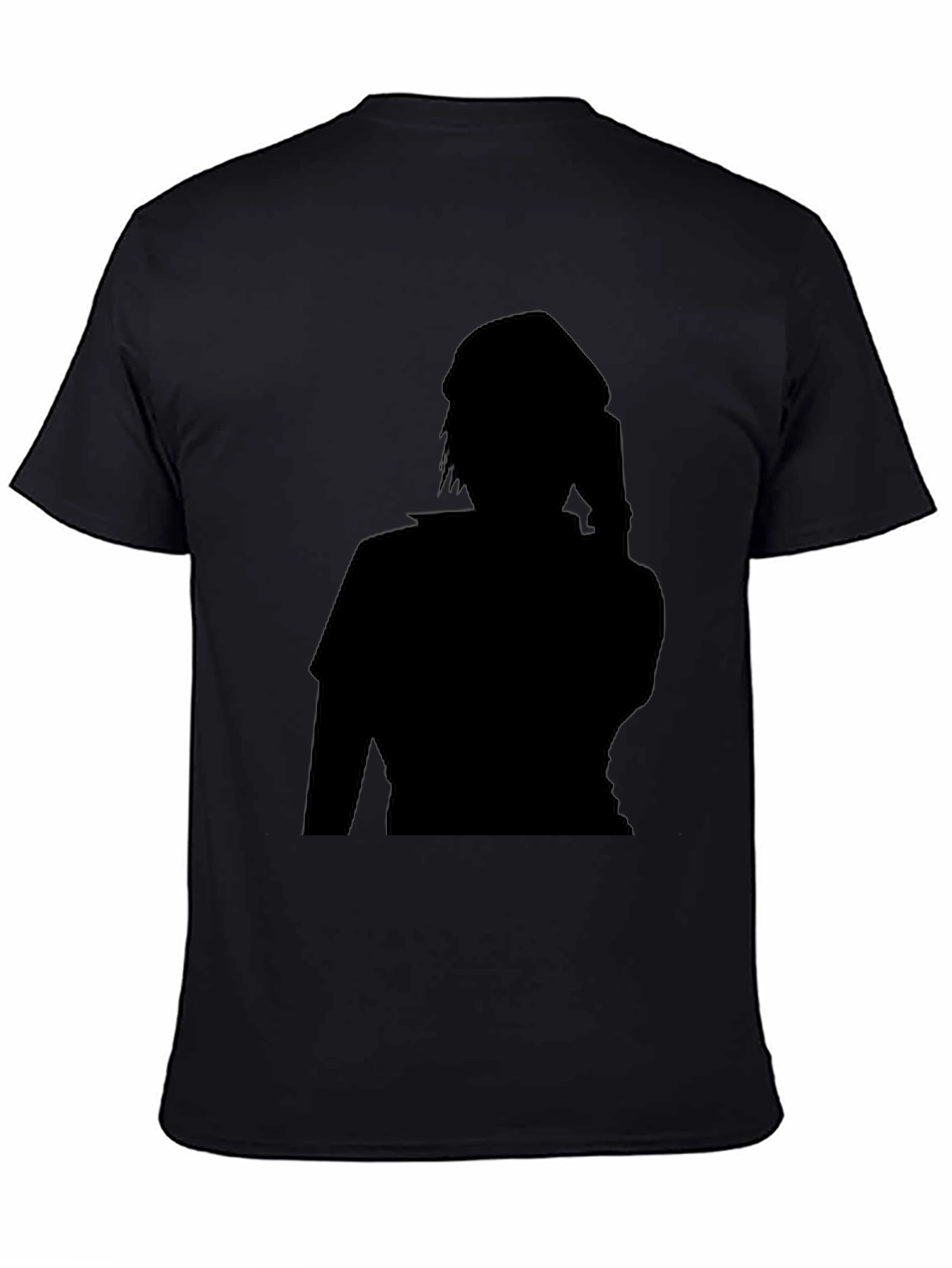 Stylish Black T-Shirt with Silhouette Graphic