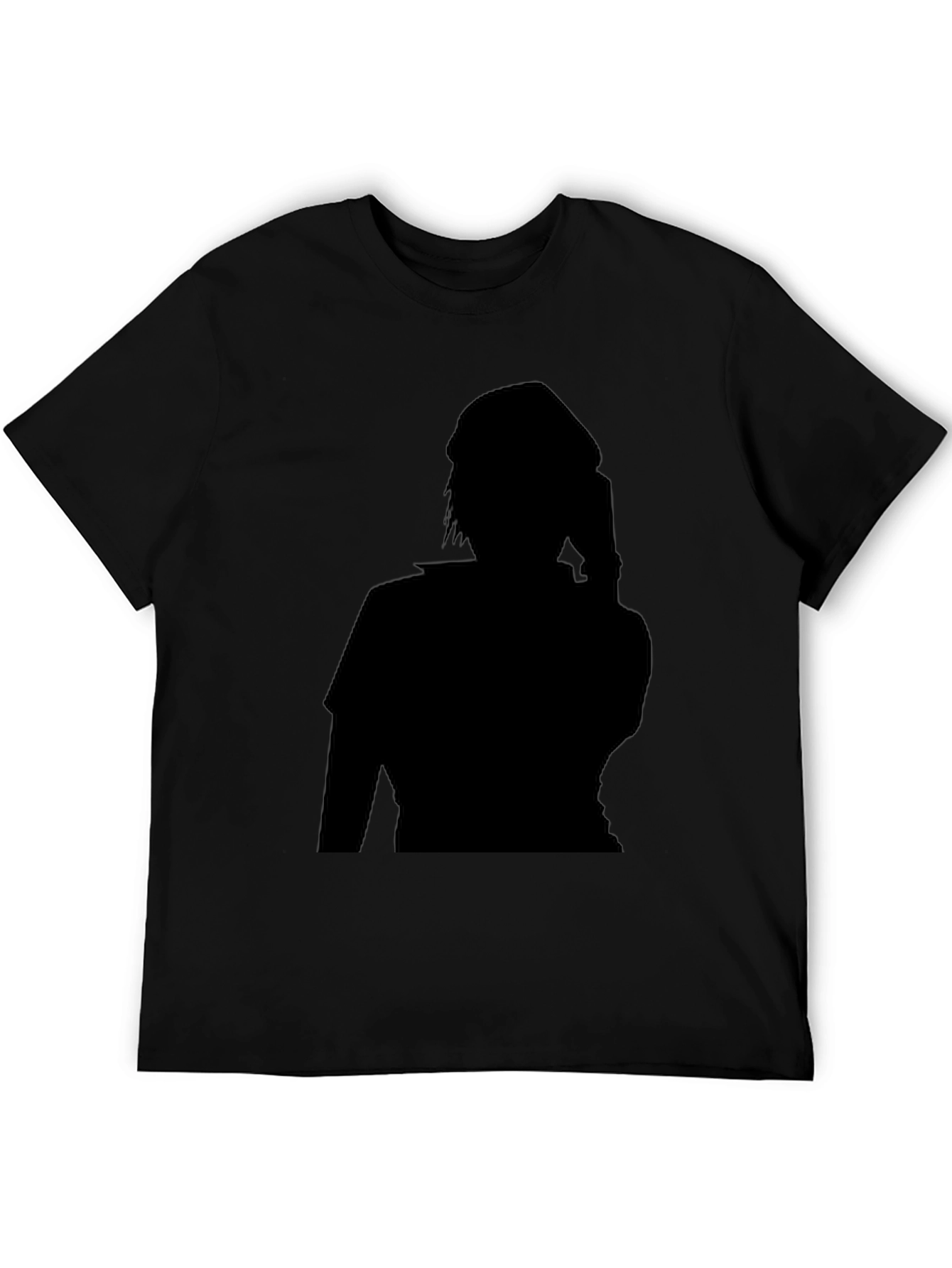 Stylish Black T-Shirt with Silhouette Graphic