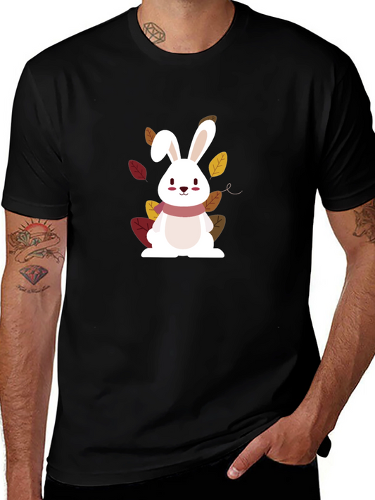 Cute Bunny Graphic Tee - Fall Edition