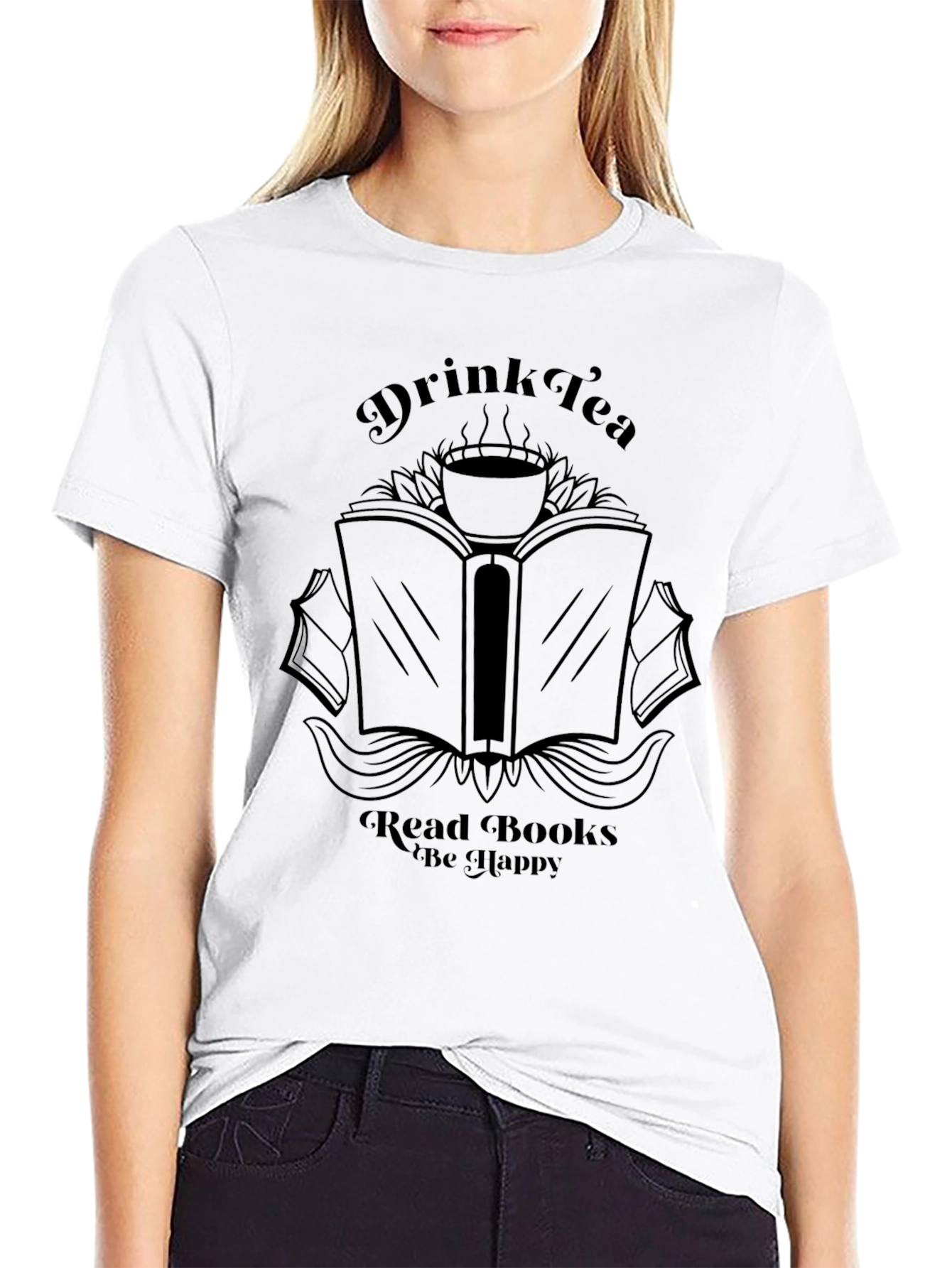 Drink Tea Read Books T-Shirt