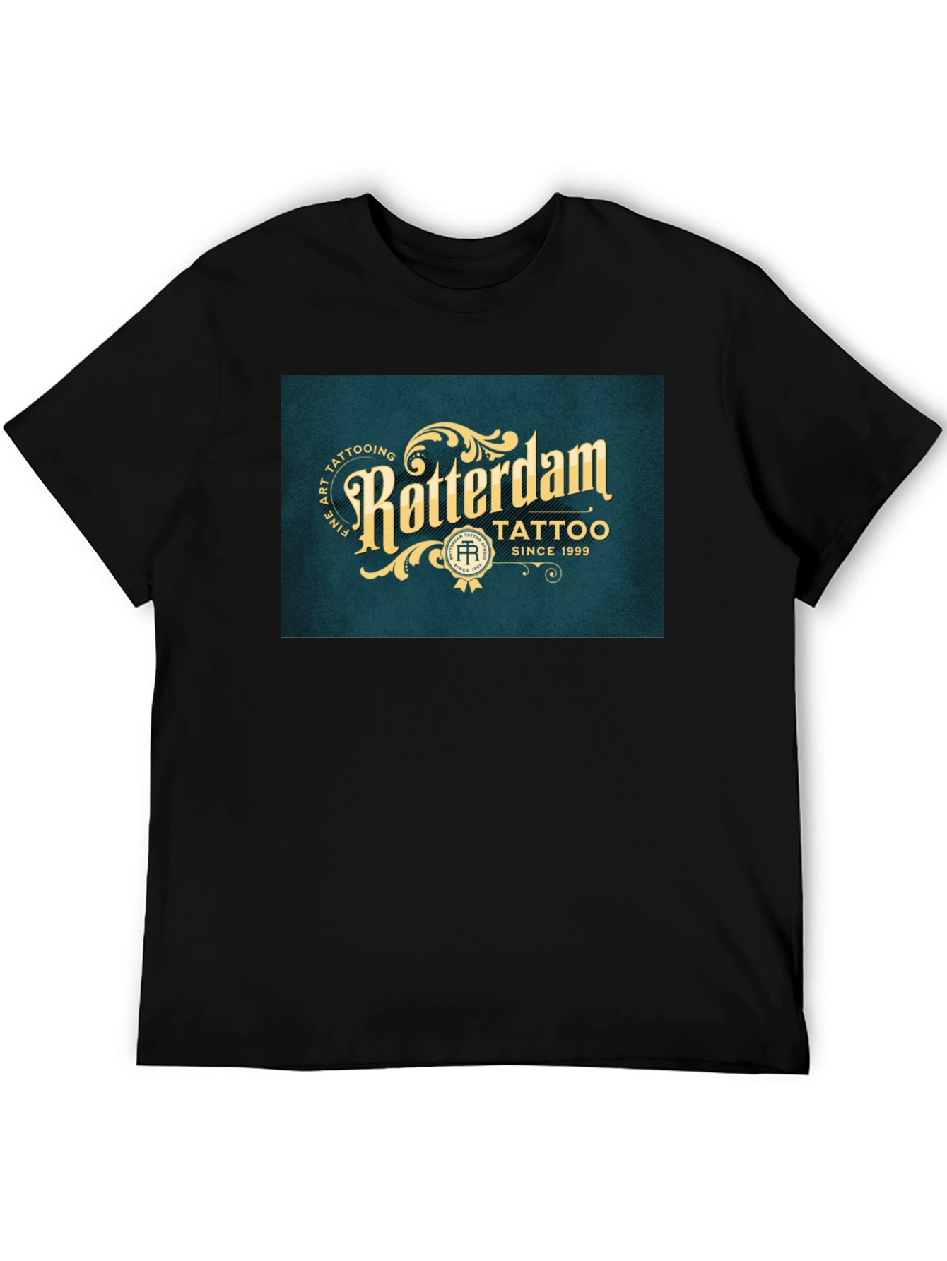 Rotterdam Tattoo Black Graphic Tee
