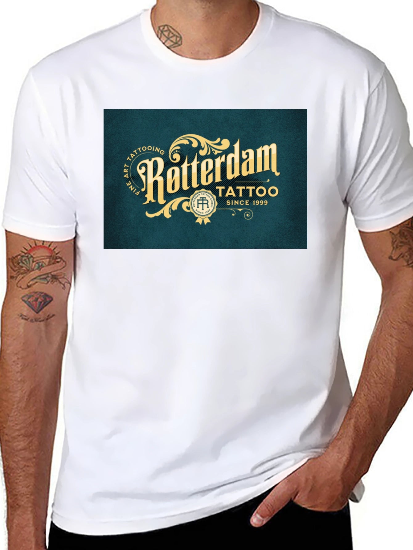Rotterdam Tattoo Black Graphic Tee