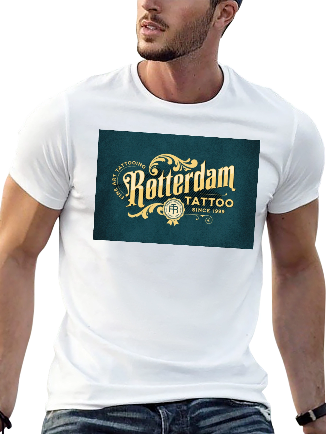 Rotterdam Tattoo Black Graphic Tee