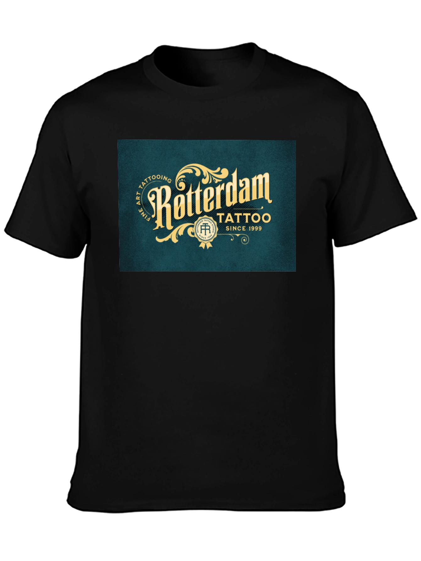 Rotterdam Tattoo Black Graphic Tee