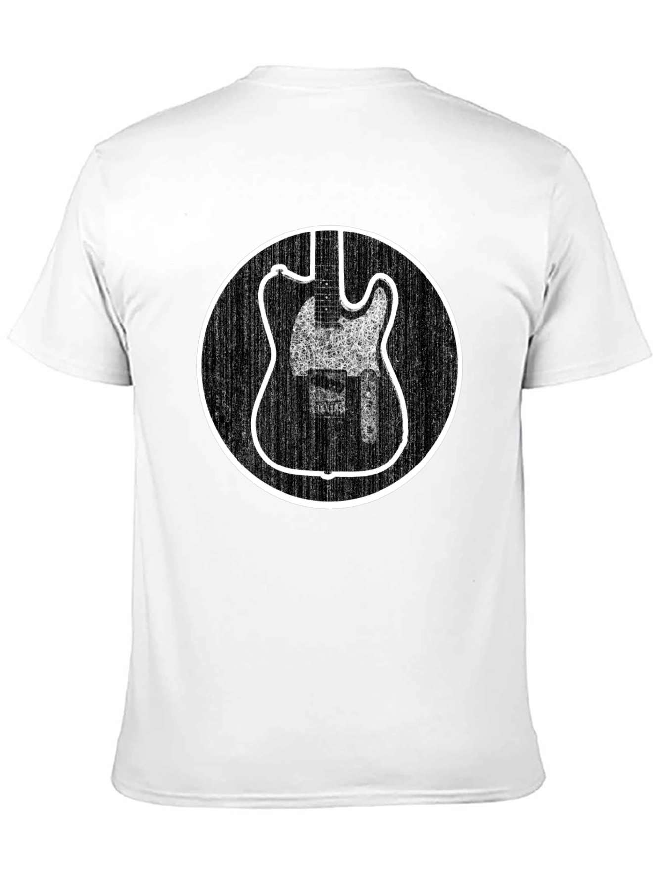 Electric Guitar Graphic Tee - Black