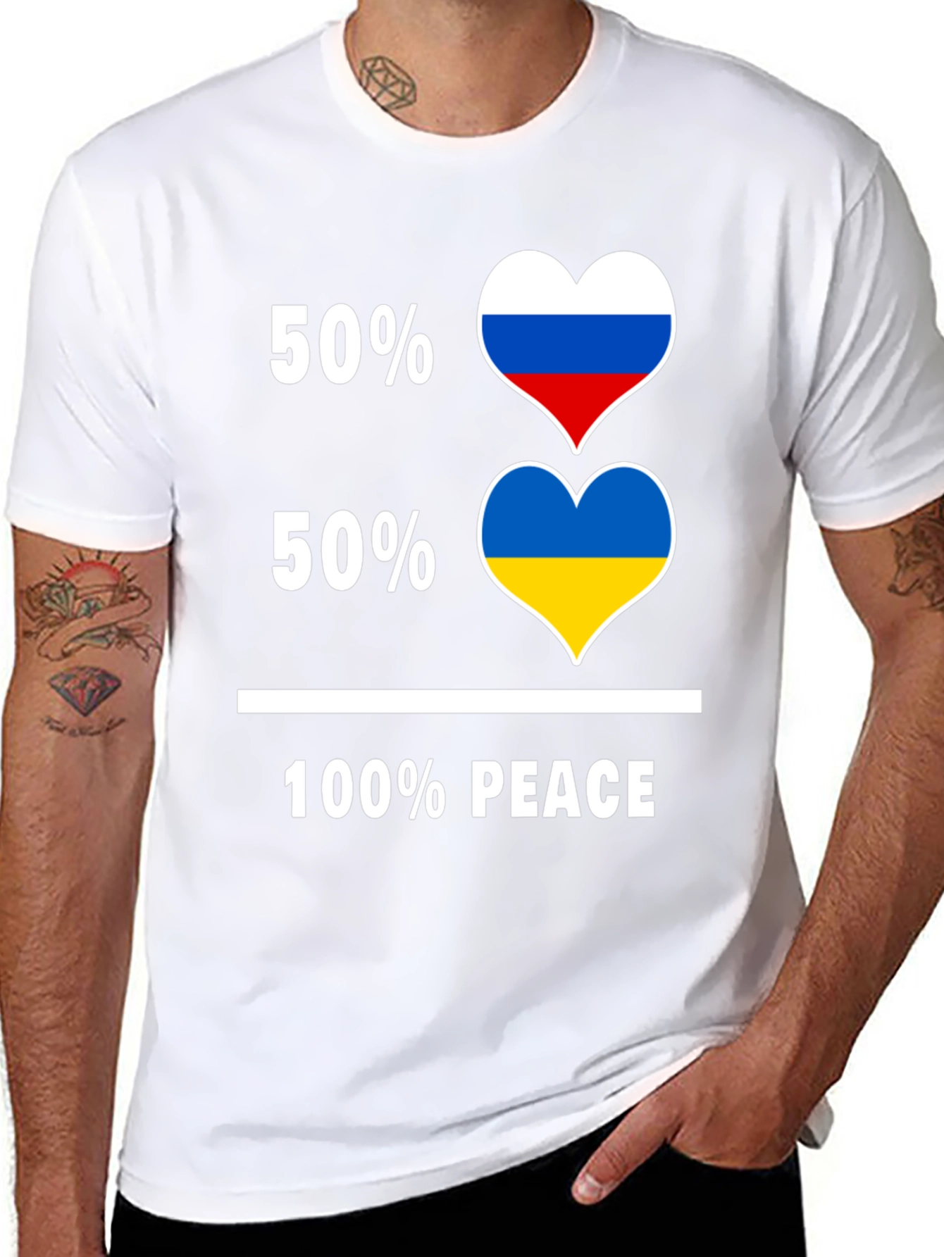 Peace T-Shirt - Russia & Ukraine United