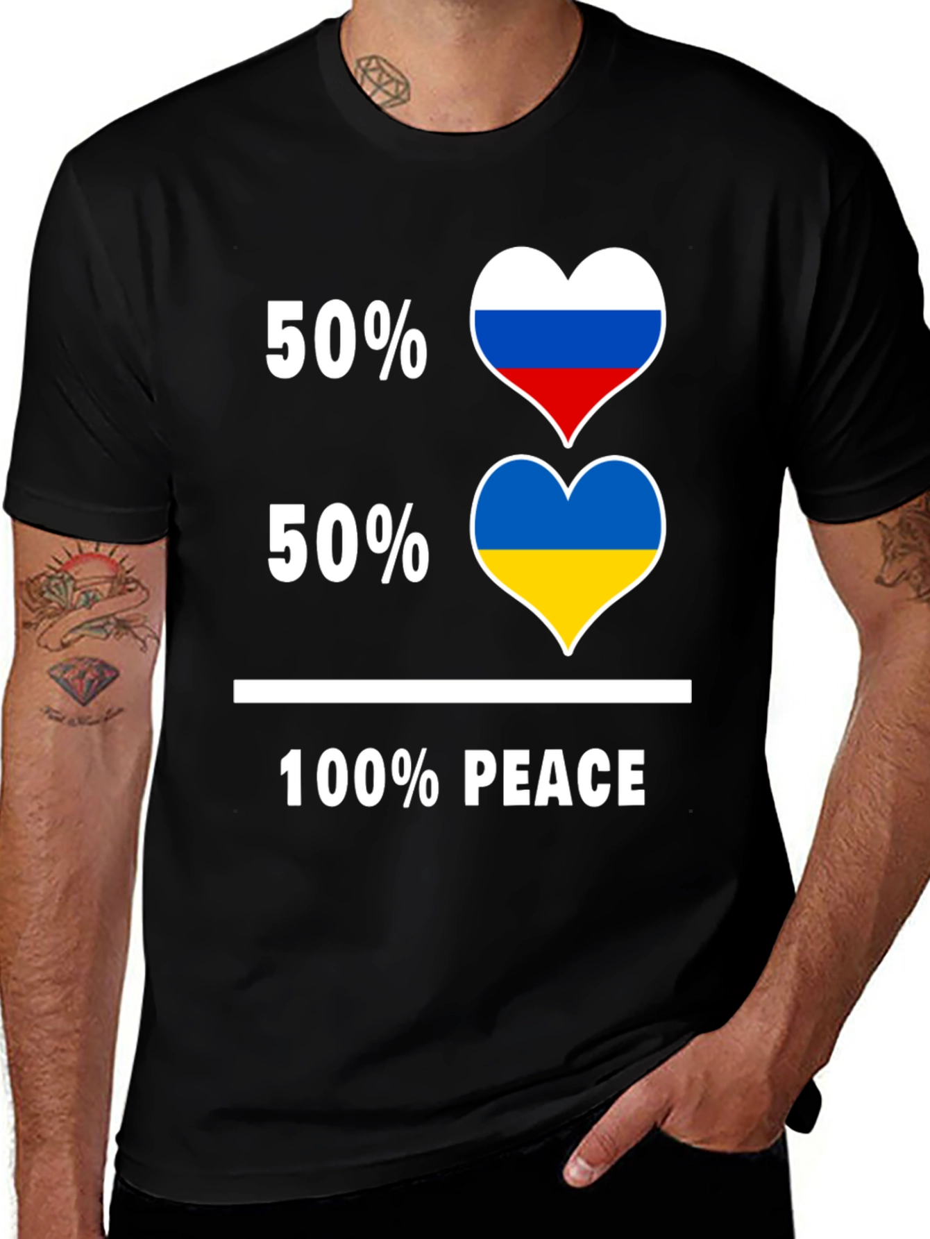 Peace T-Shirt - Russia & Ukraine United