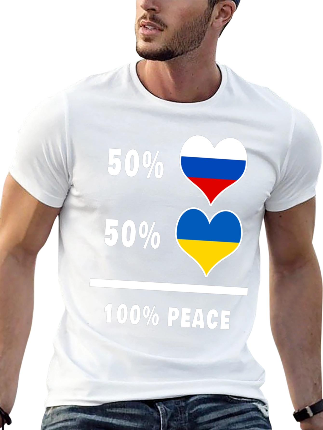 Peace T-Shirt - Russia & Ukraine United