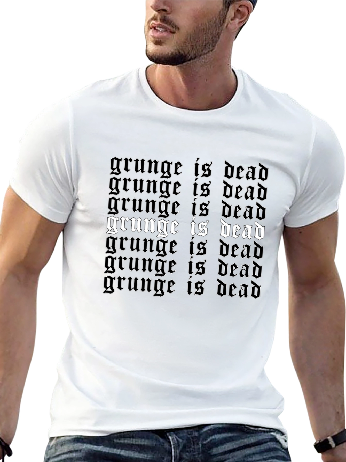 Grunge is Dead T-Shirt - Black Graphic Tee