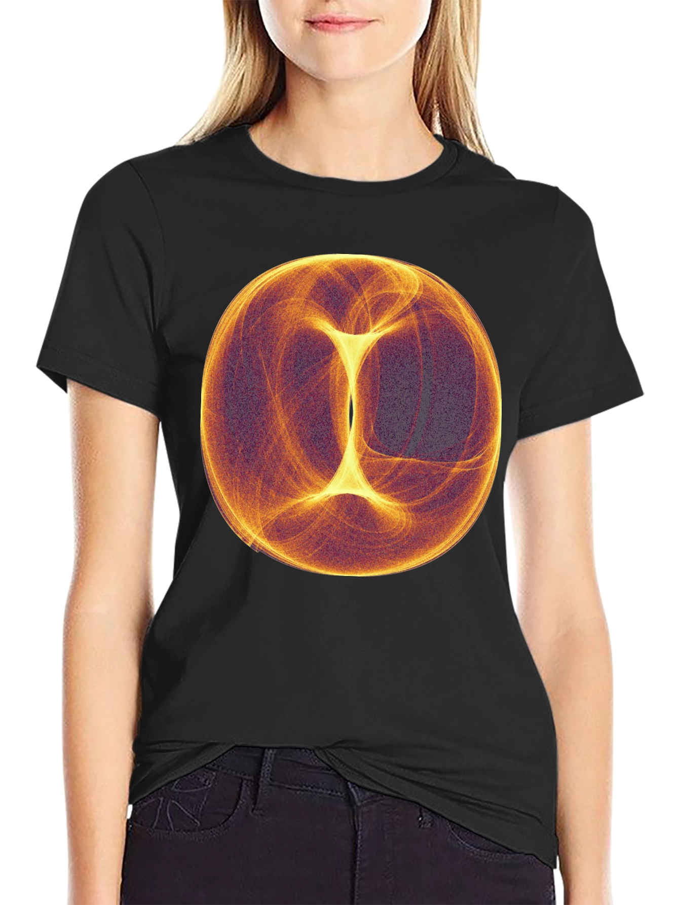 Abstract Torus T-Shirt - Black