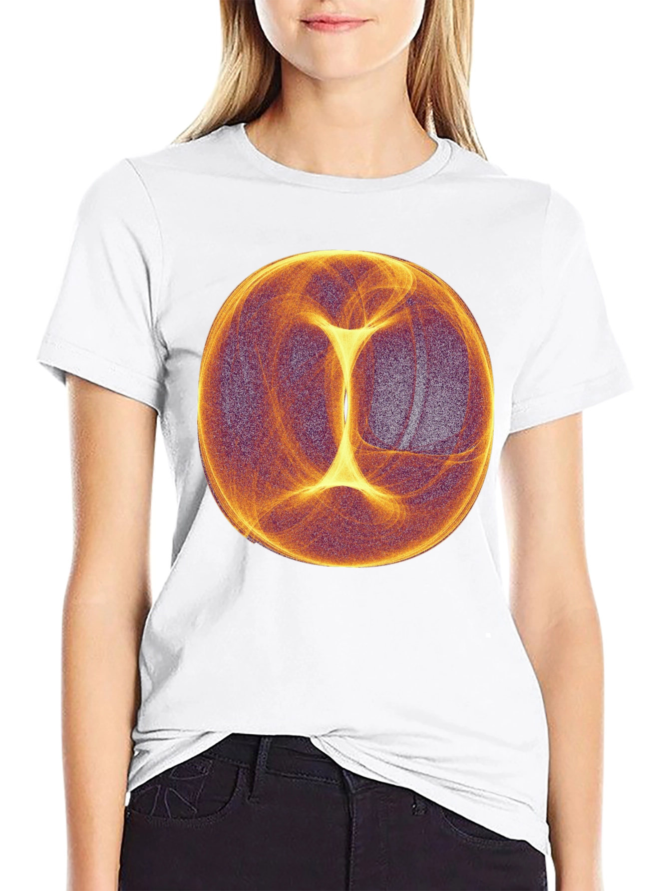 Abstract Torus T-Shirt - Black