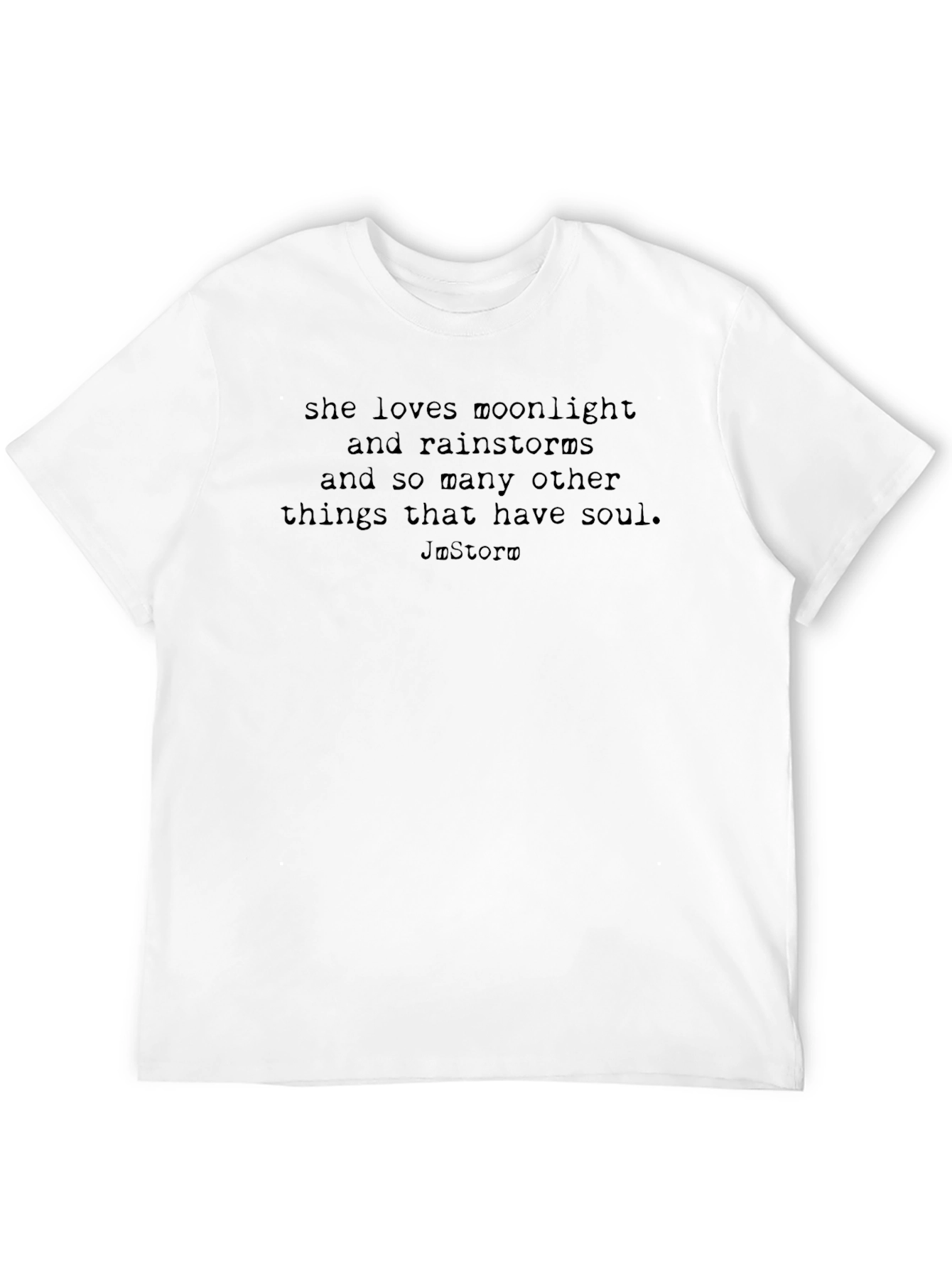 Moonlight & Rainstorms Black Graphic Tee