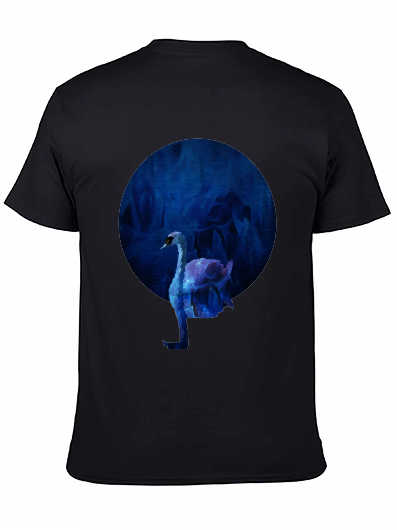 Swan Graphic Black T-Shirt