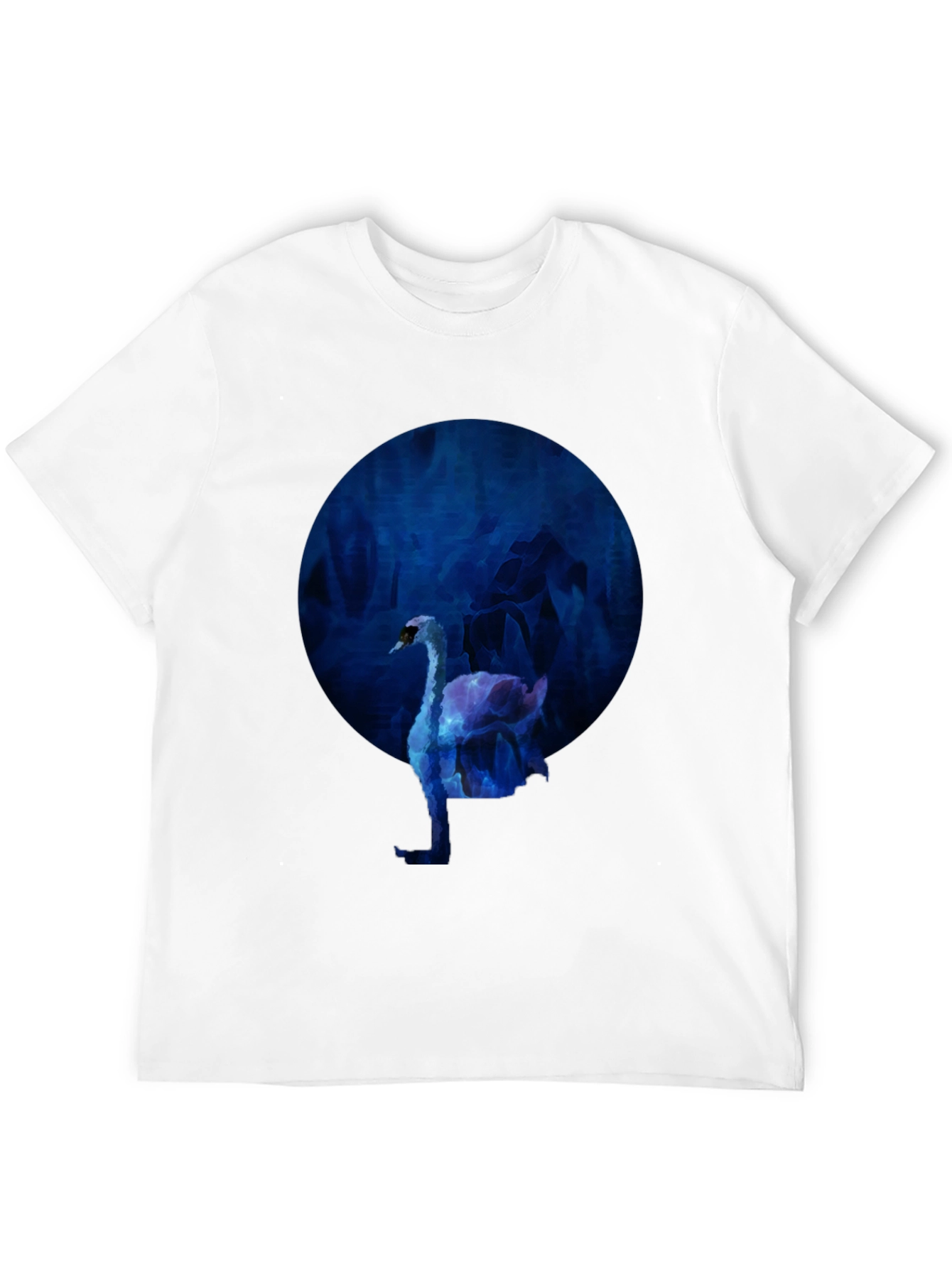 Swan Graphic Black T-Shirt