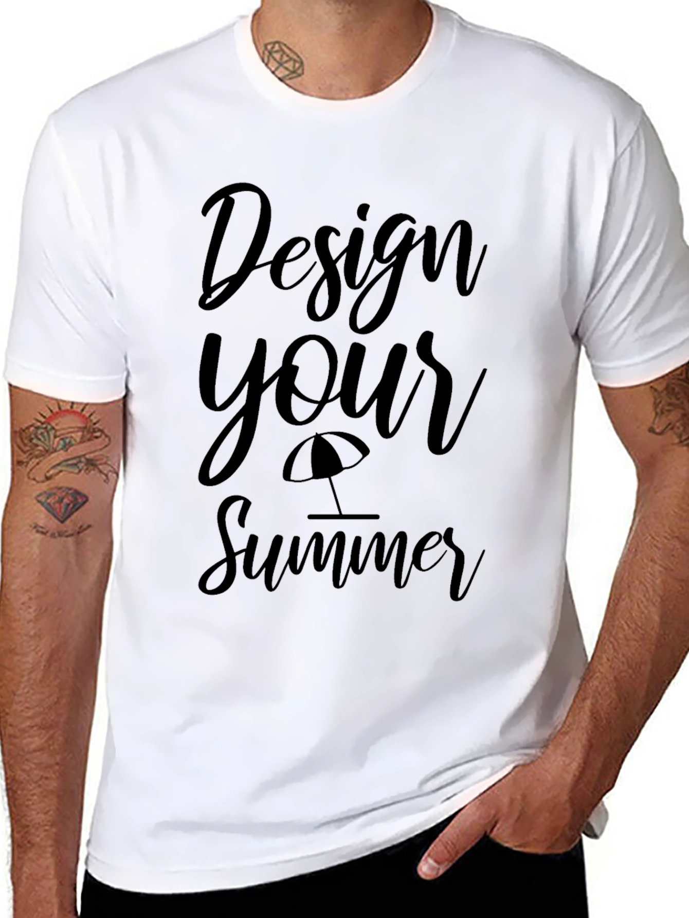 Design Your Summer Black T-Shirt