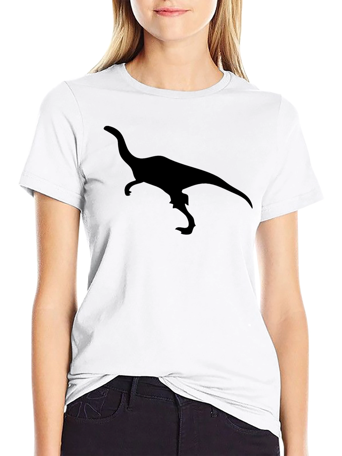 Dino Silhouette Black T-Shirt