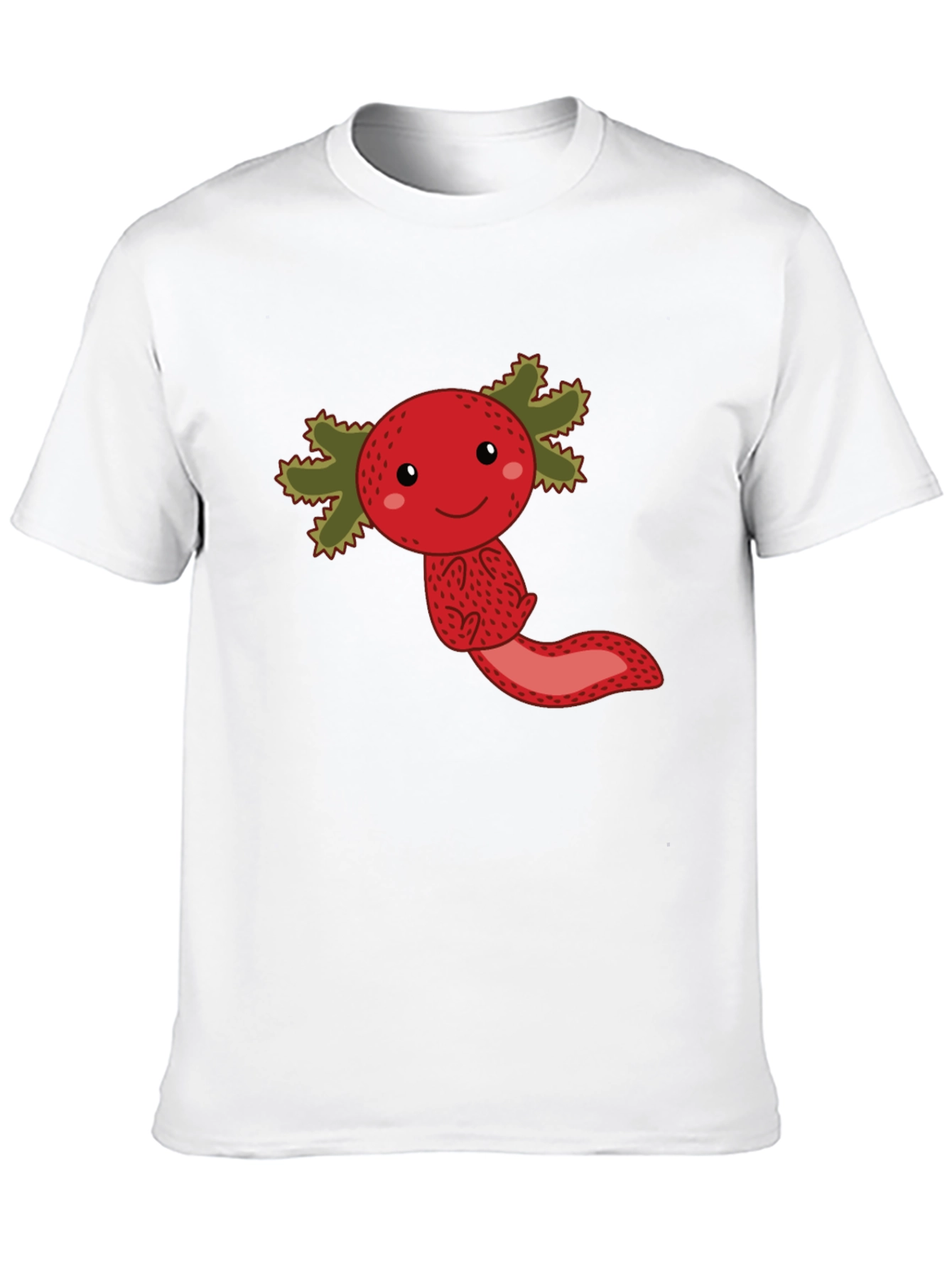 Strawberry Axolotl Graphic Tee - Unisex