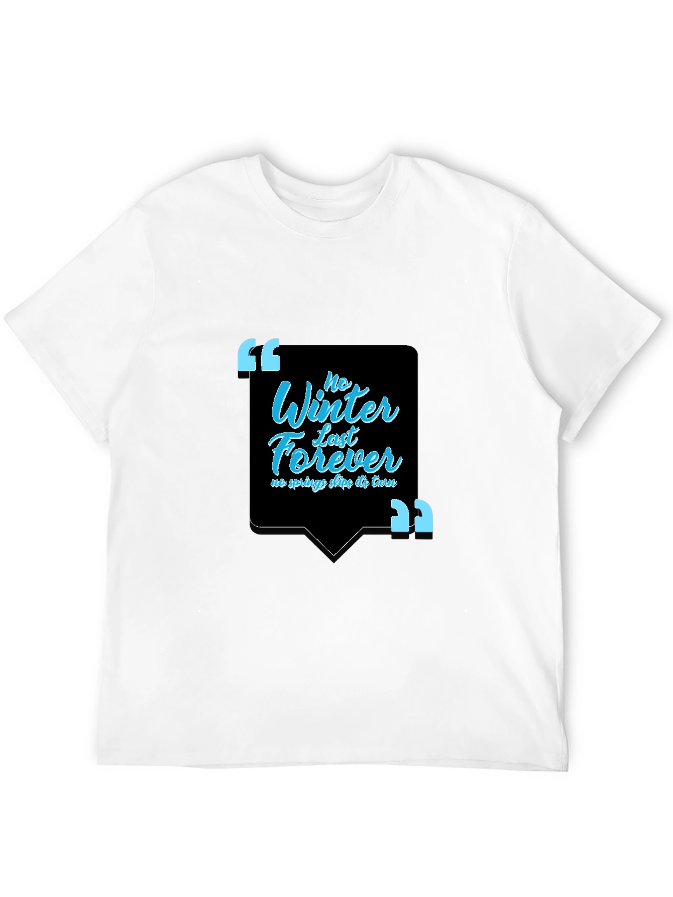Inspirational Quote Black Graphic Tee