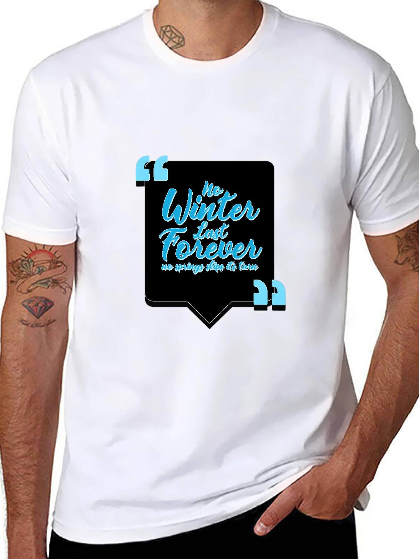 Inspirational Quote Black Graphic Tee