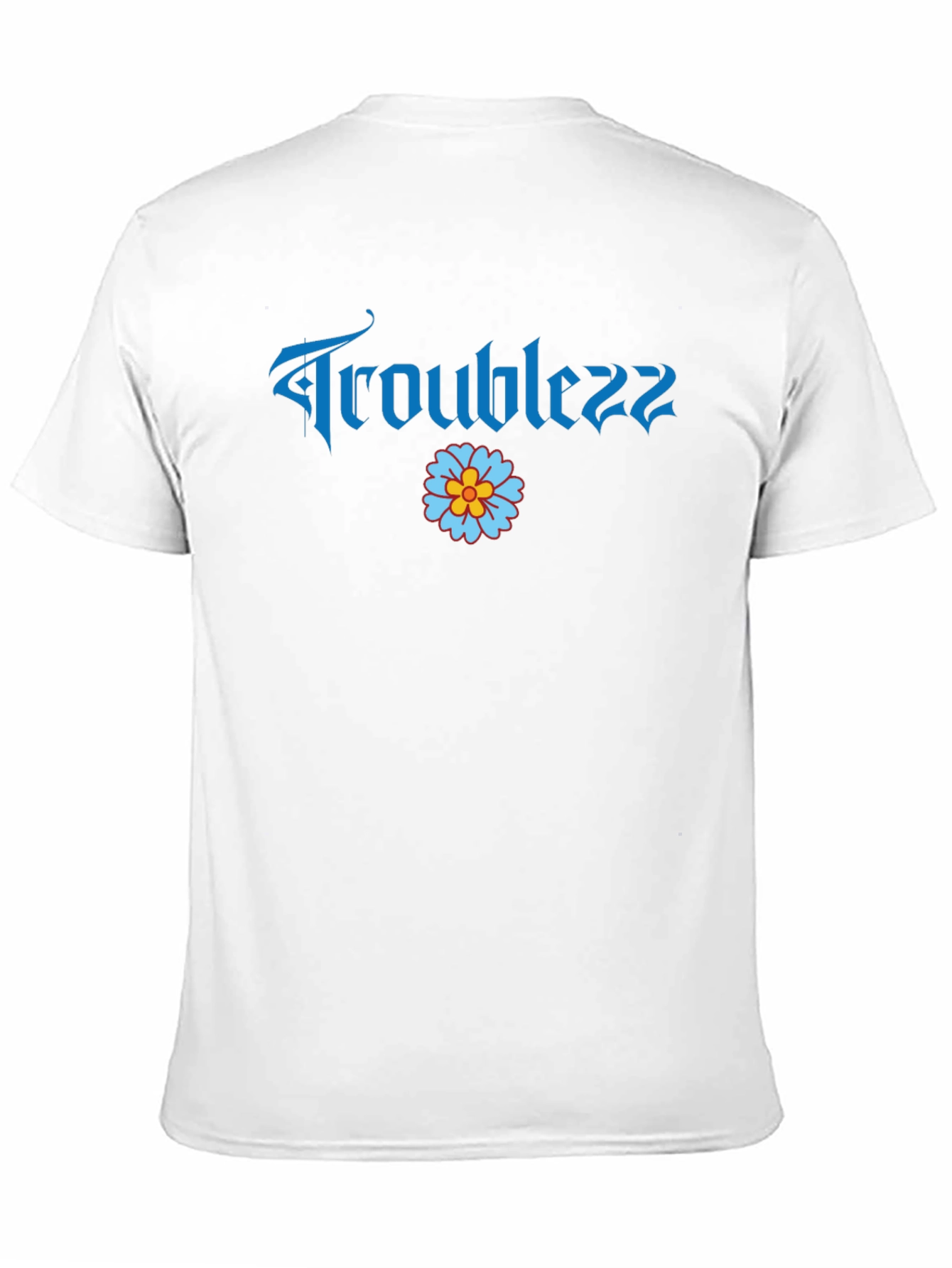 Troublezz Graphic Tee - Black Cotton Casual Shirt